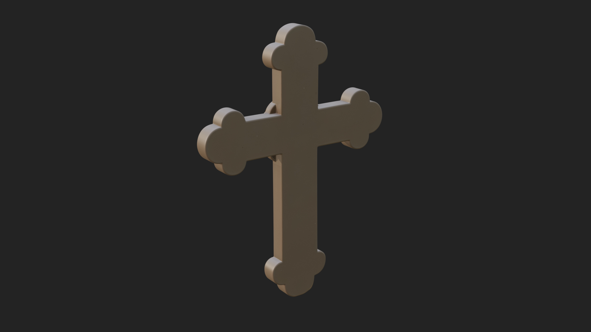 Carved Relief Wall Cross Design 27 3D Print Model 3D Model