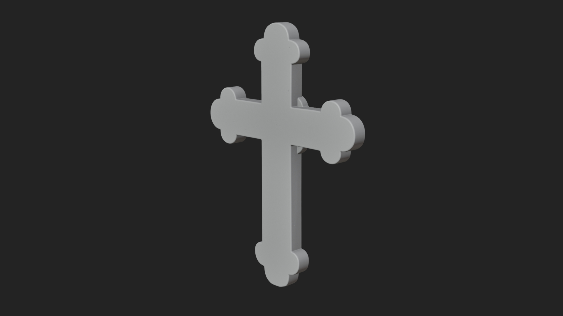 Carved Relief Wall Cross Design 27 3D Print Model 3D Model