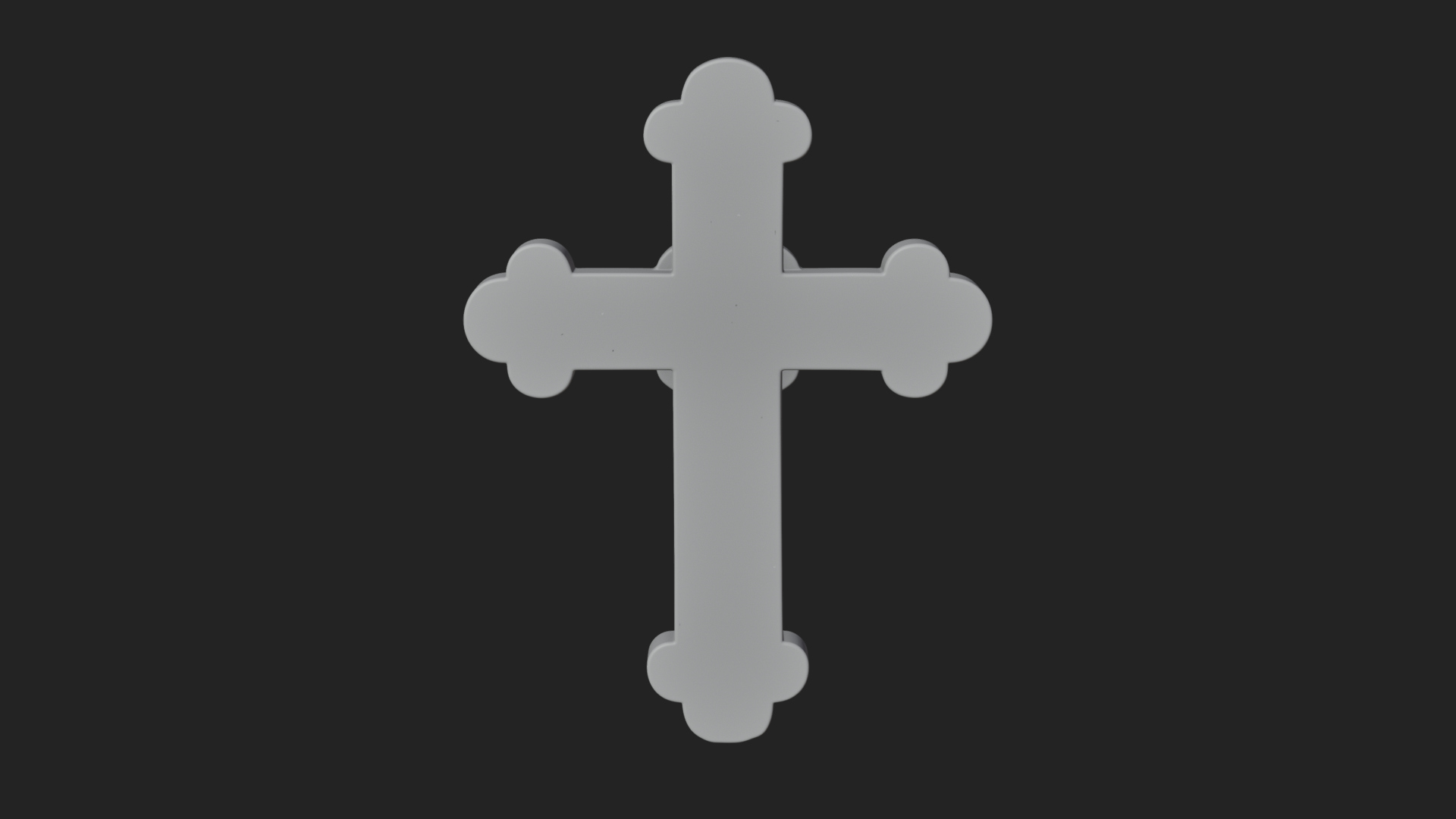 Carved Relief Wall Cross Design 27 3D Print Model 3D Model