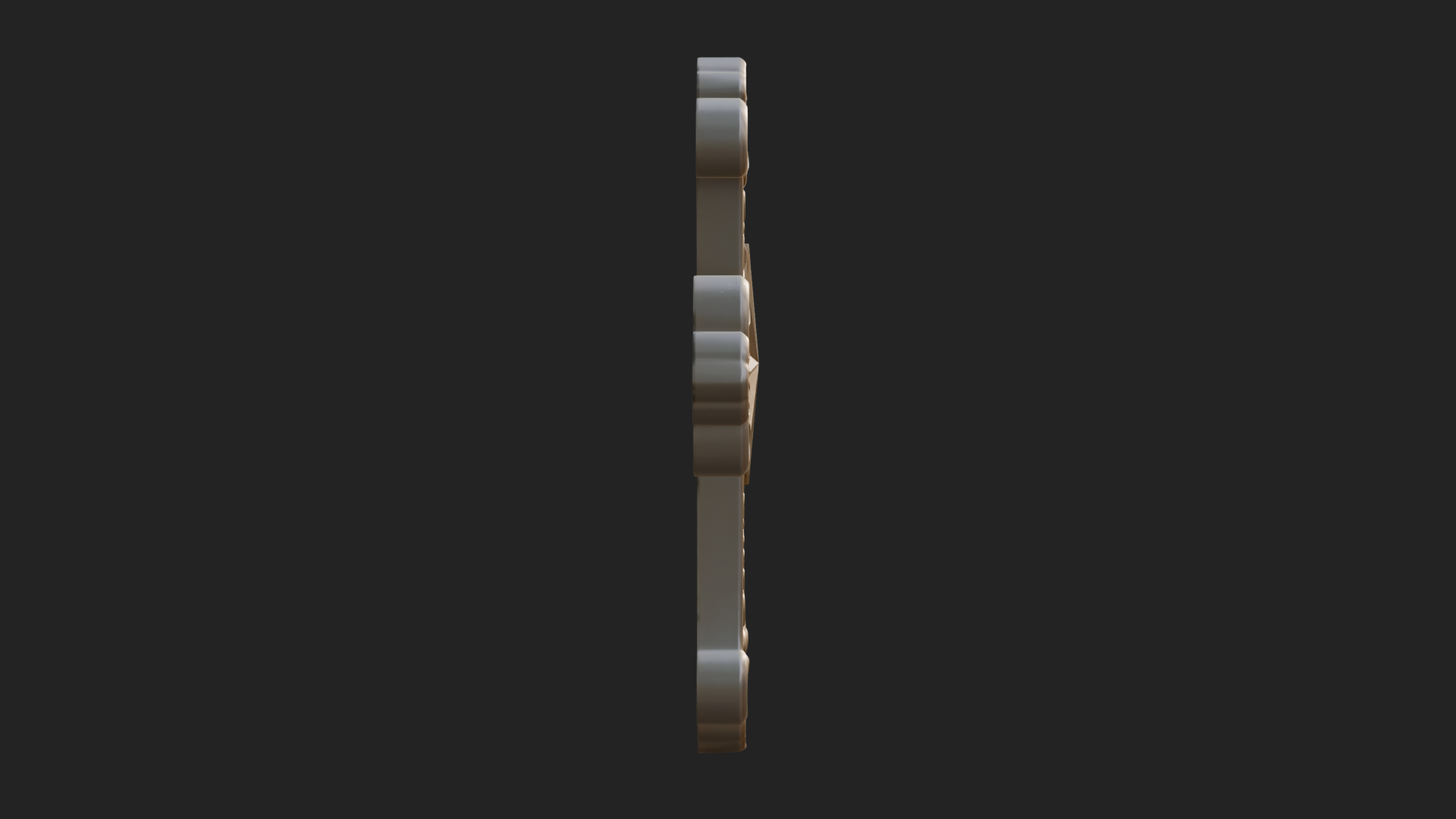 Carved Relief Wall Cross Design 270 3D Print Model 3D Model