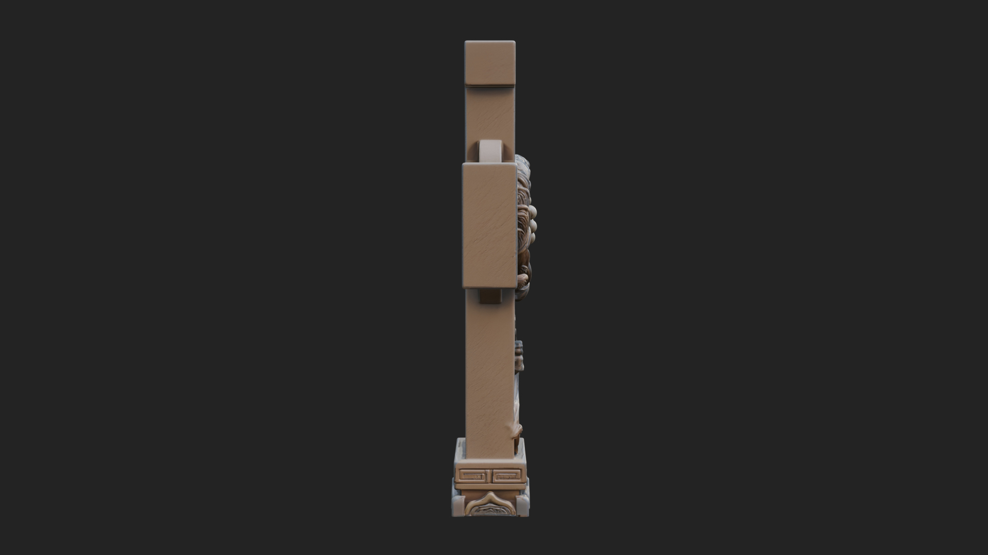 Carved Relief Wall Cross Design 271 3D Print Model 3D Model