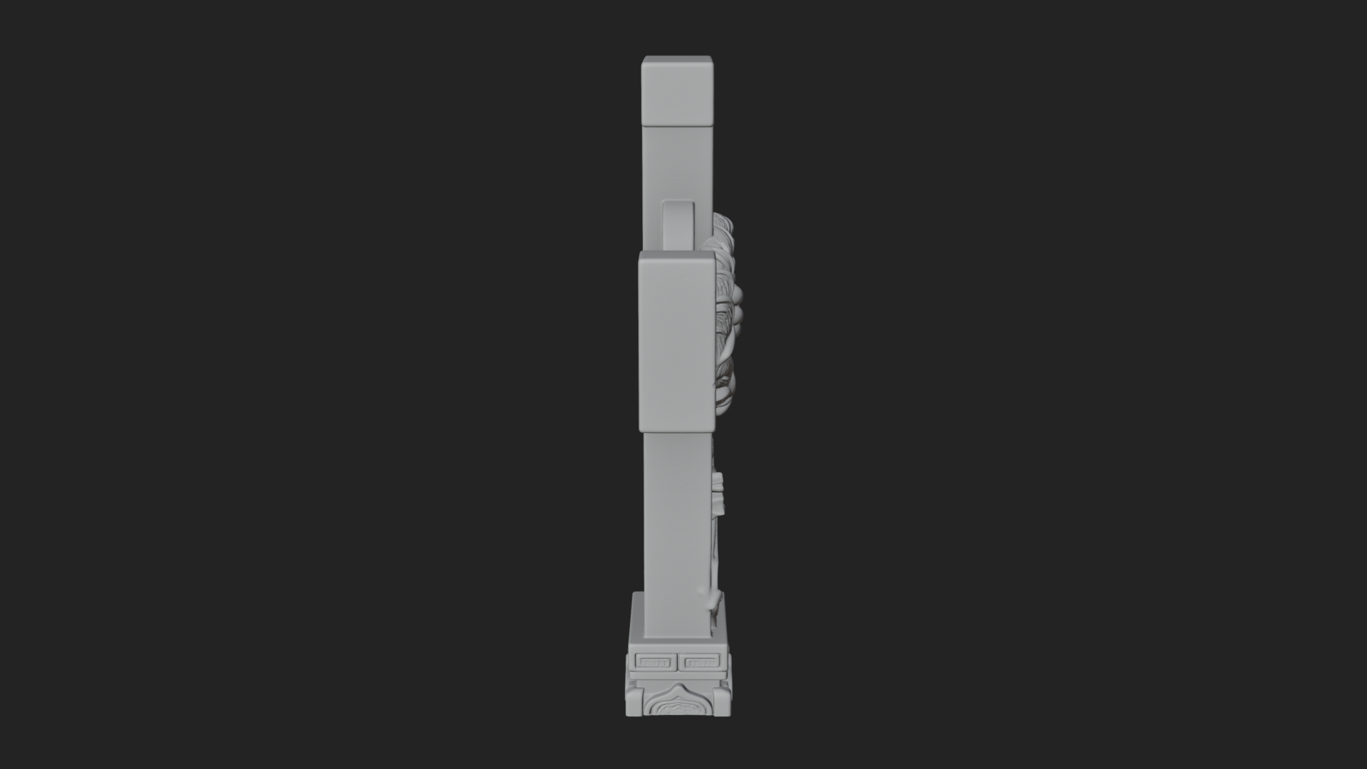 Carved Relief Wall Cross Design 271 3D Print Model 3D Model