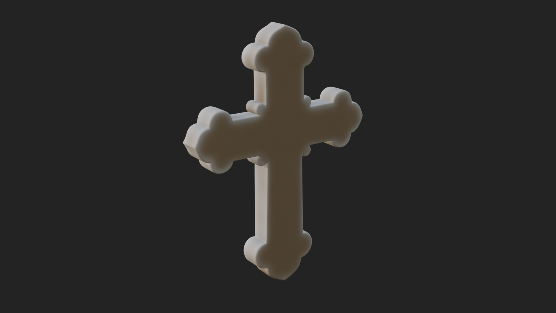 Carved Relief Wall Cross Design 273 3D Print Model 3D Model