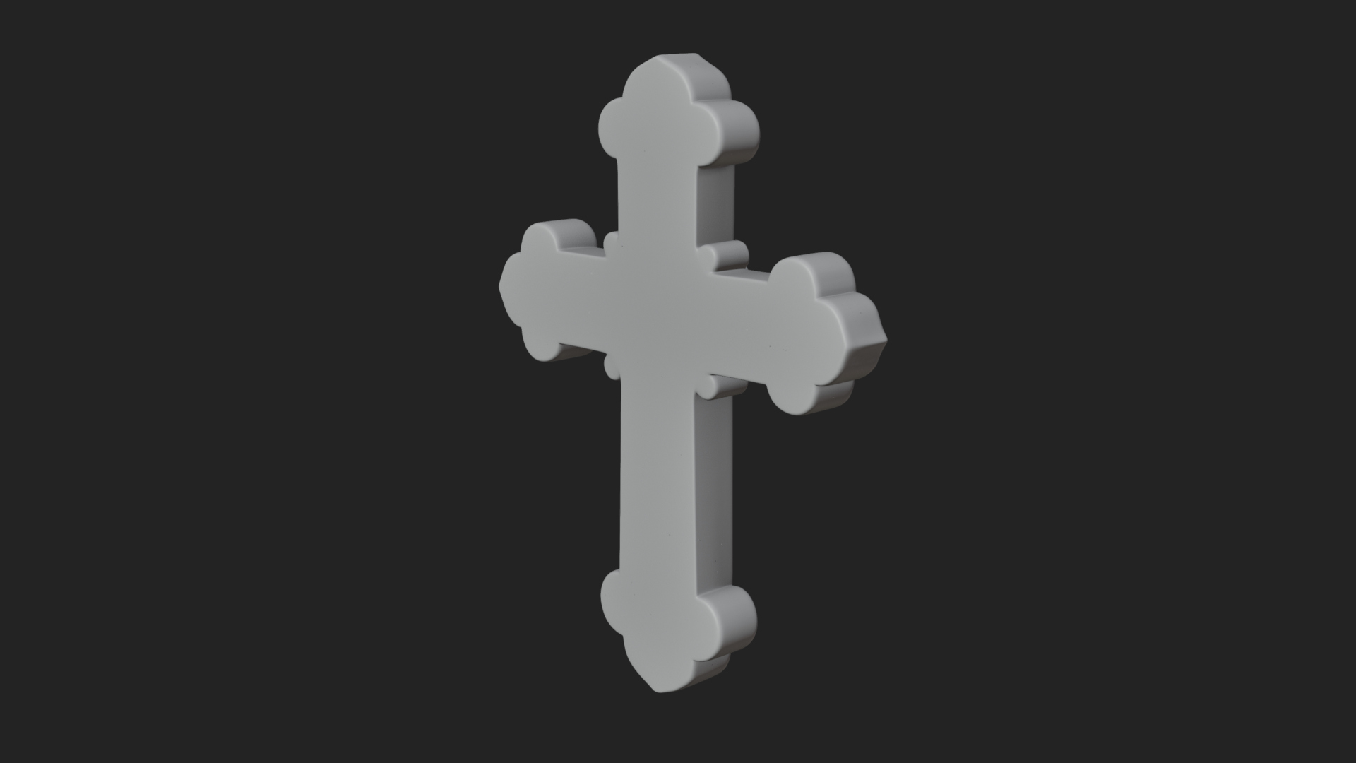 Carved Relief Wall Cross Design 273 3D Print Model 3D Model