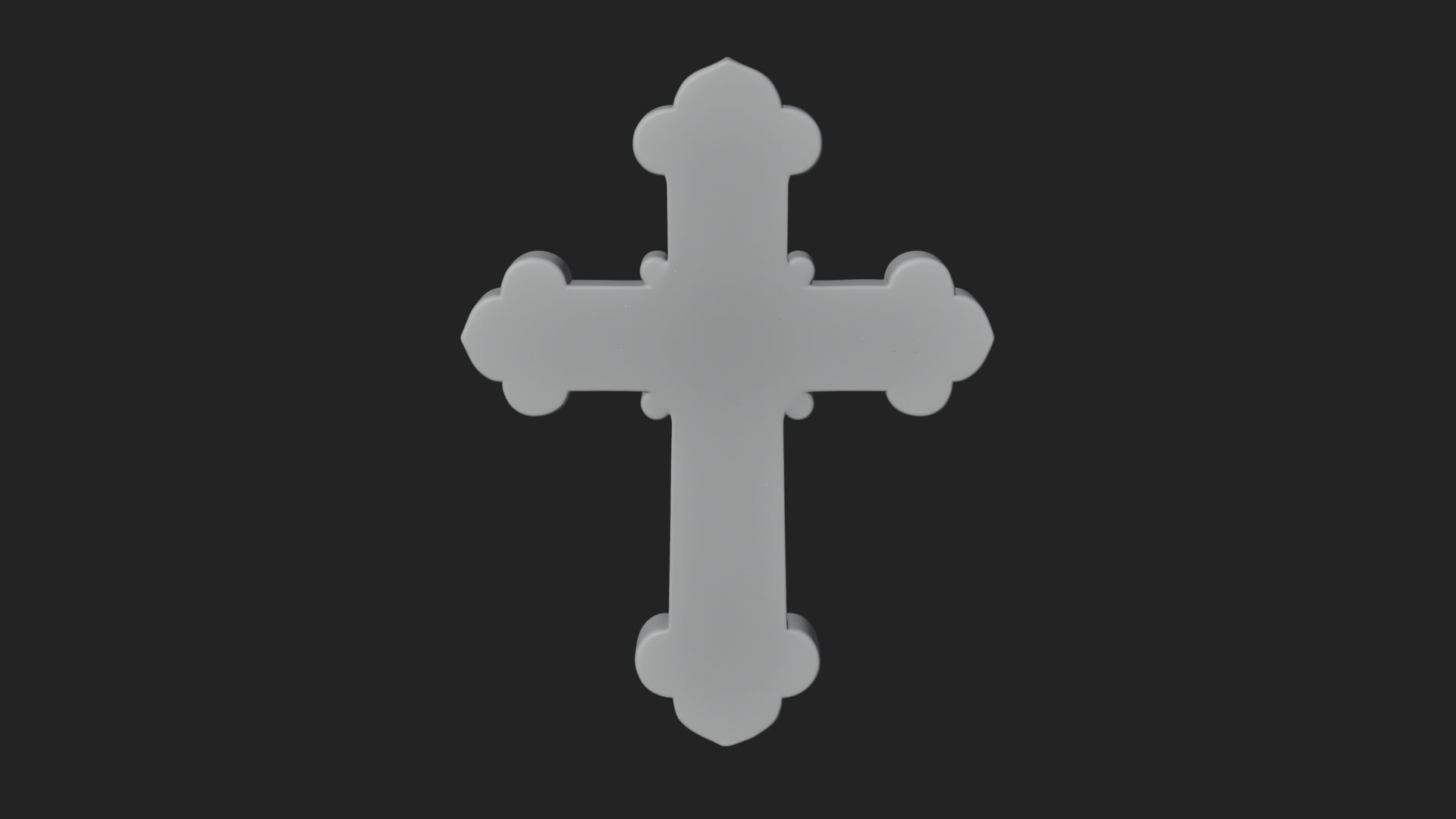 Carved Relief Wall Cross Design 273 3D Print Model 3D Model