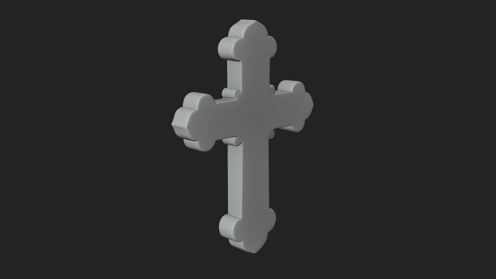 Carved Relief Wall Cross Design 273 3D Print Model 3D Model