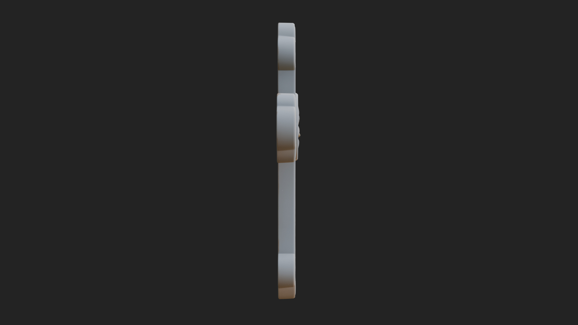 Carved Relief Wall Cross Design 275 3D Print Model 3D Model
