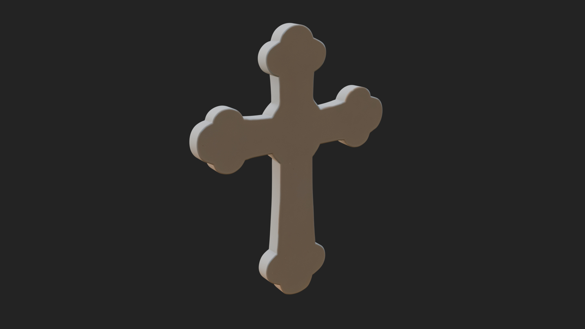 Carved Relief Wall Cross Design 275 3D Print Model 3D Model