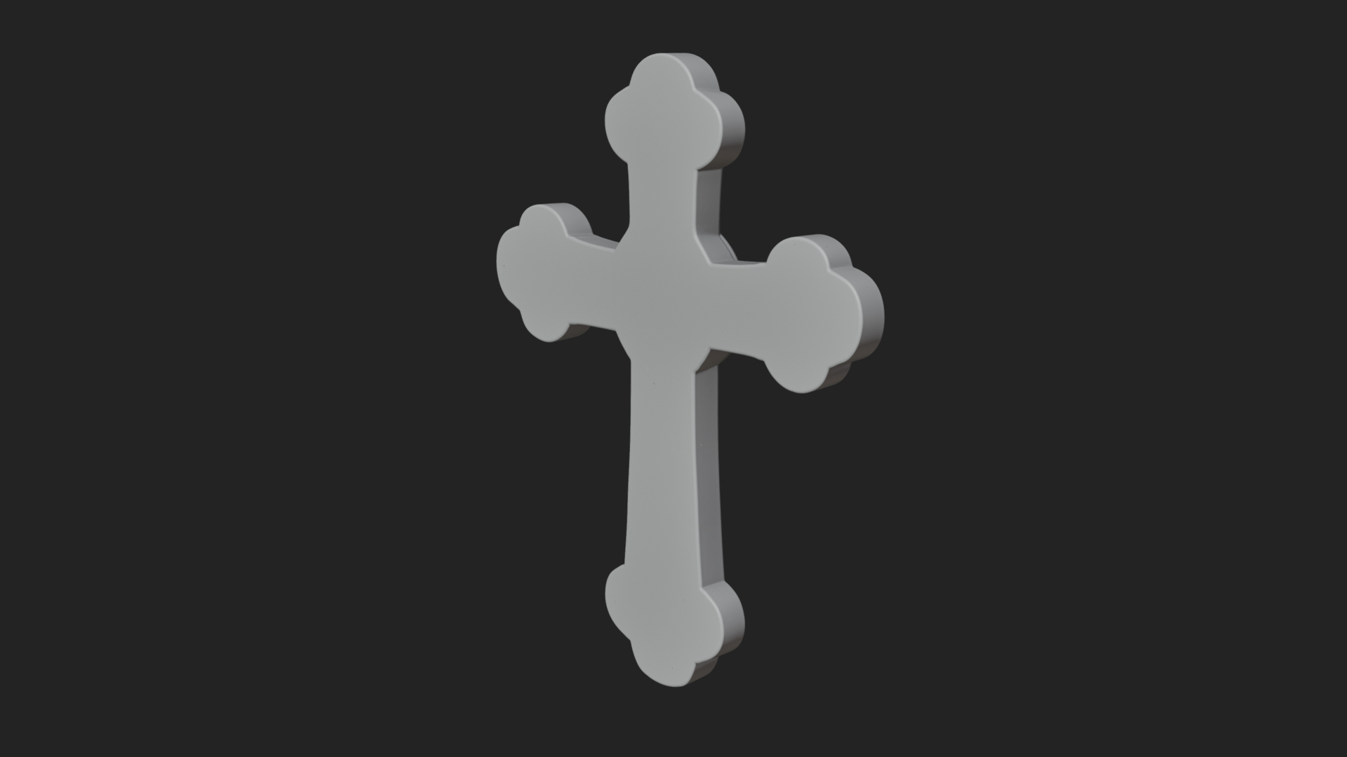 Carved Relief Wall Cross Design 275 3D Print Model 3D Model