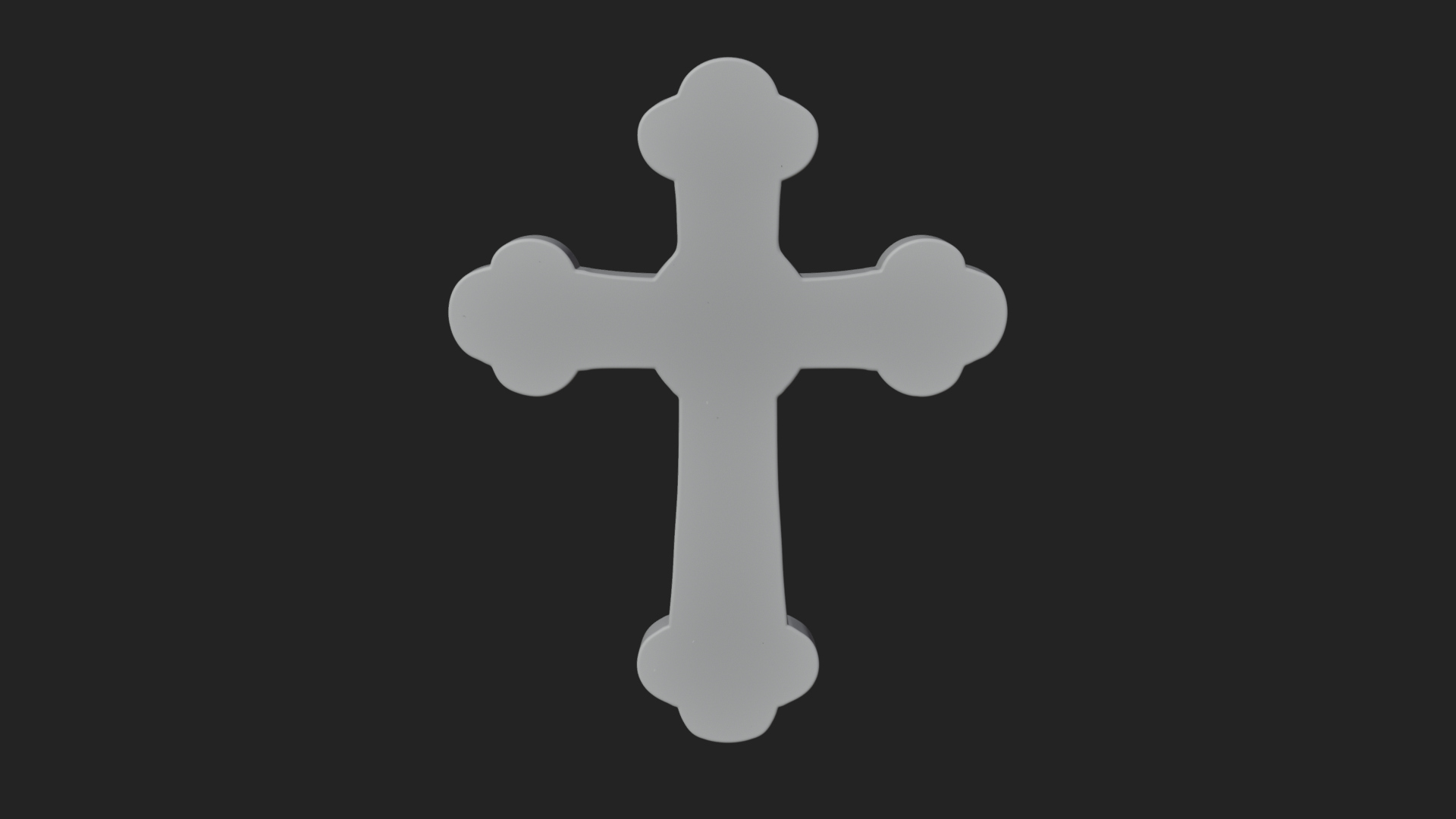 Carved Relief Wall Cross Design 275 3D Print Model 3D Model