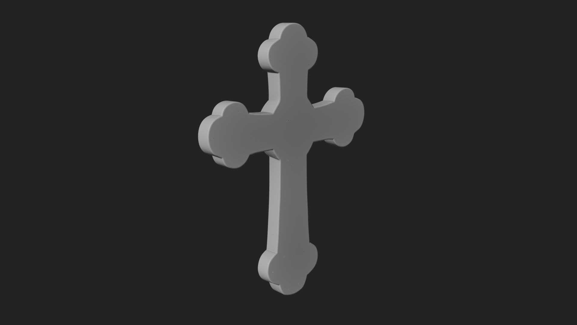 Carved Relief Wall Cross Design 275 3D Print Model 3D Model