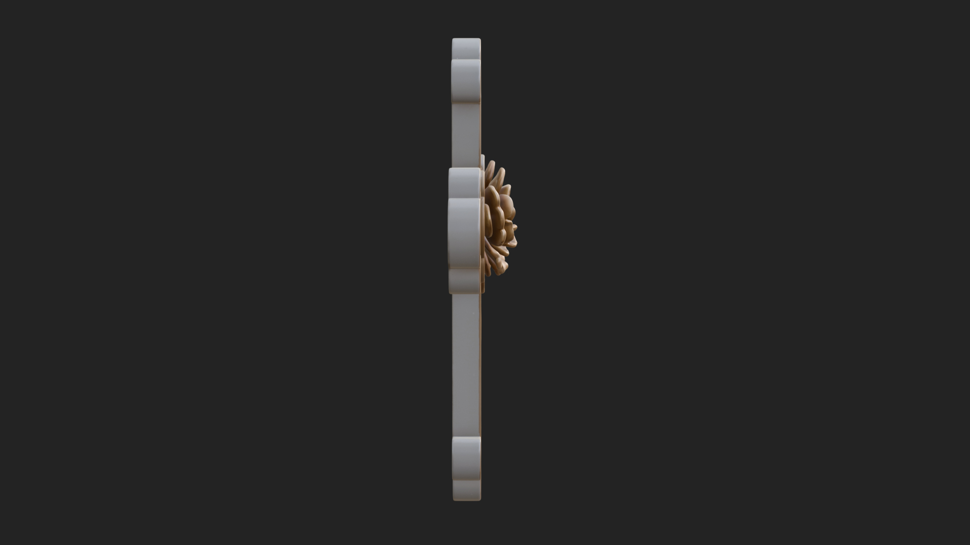 Carved Relief Wall Cross Design 28 3D Print Model 3D Model