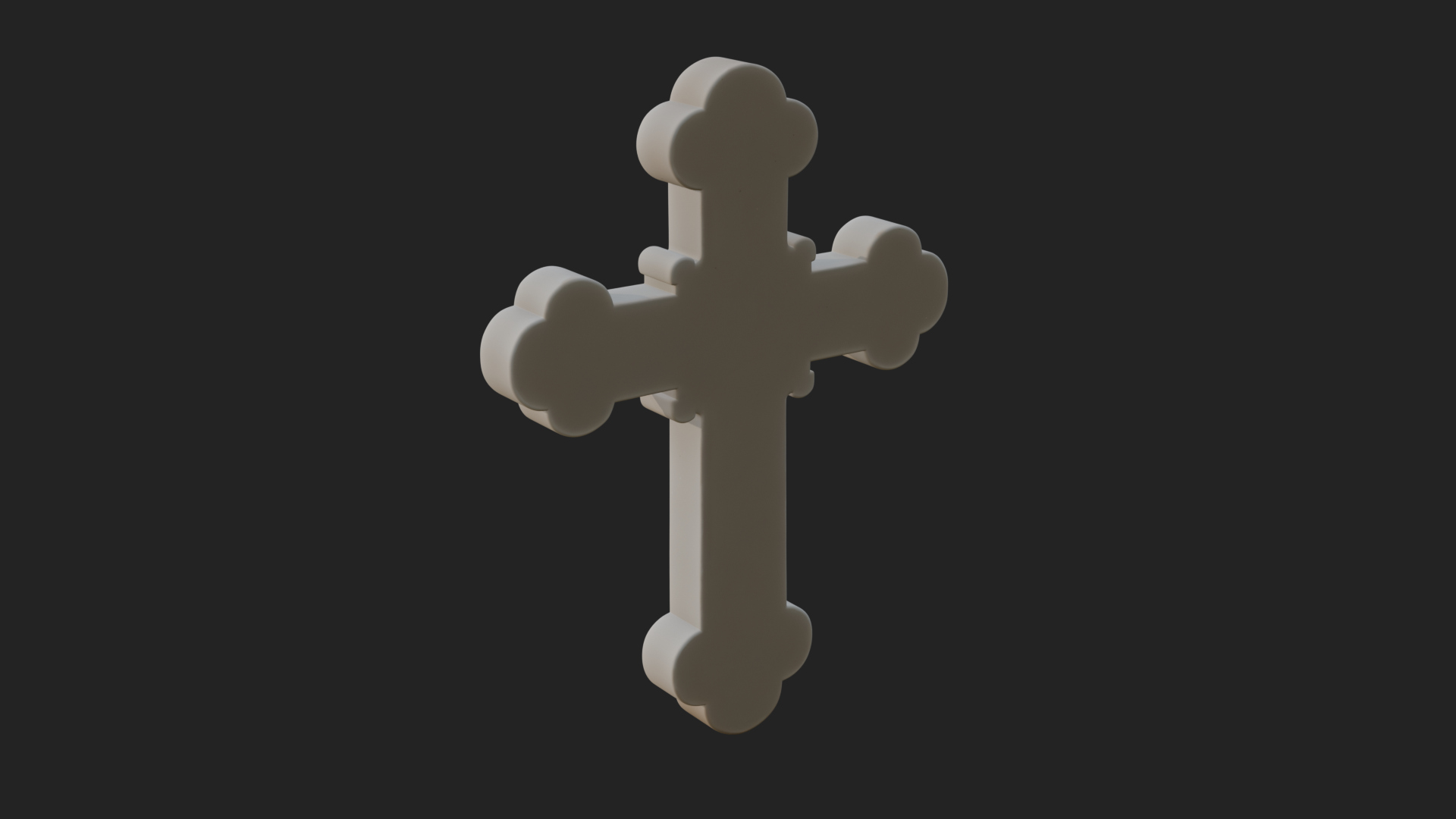 Carved Relief Wall Cross Design 280 3D Print Model 3D Model