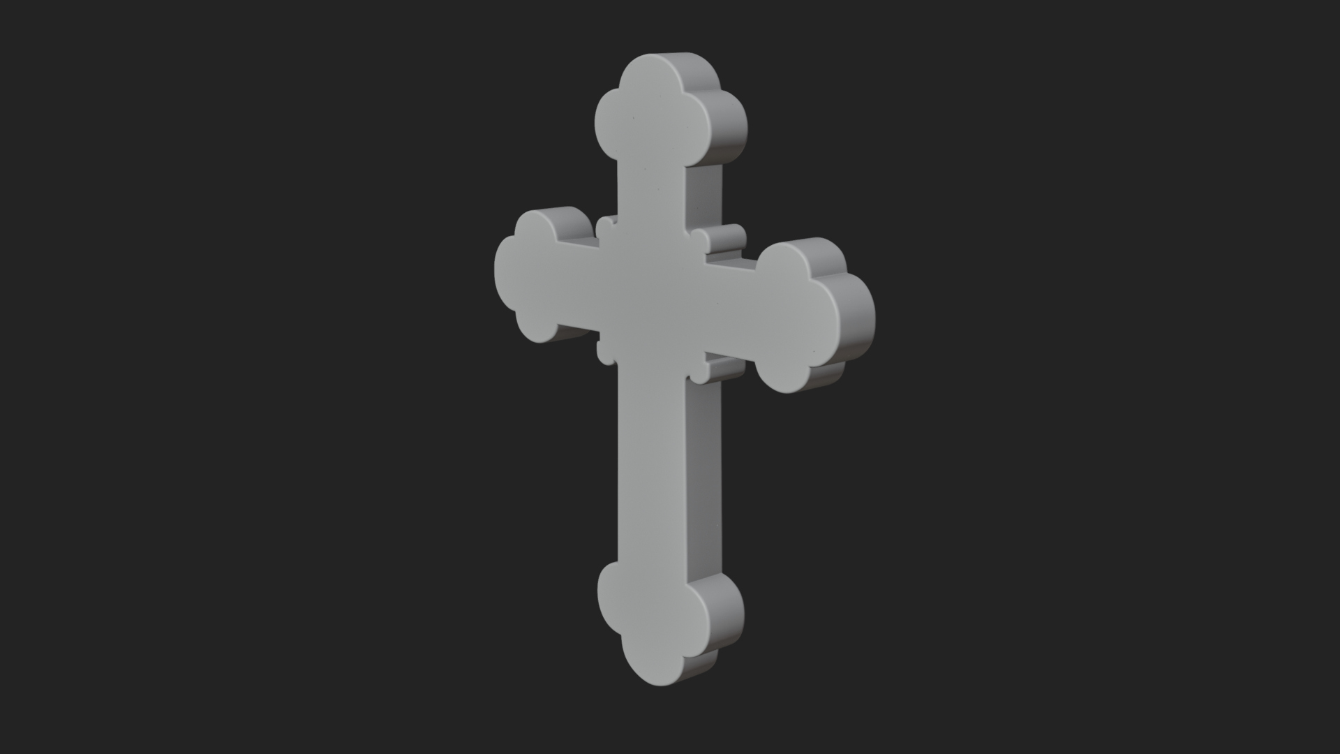 Carved Relief Wall Cross Design 280 3D Print Model 3D Model