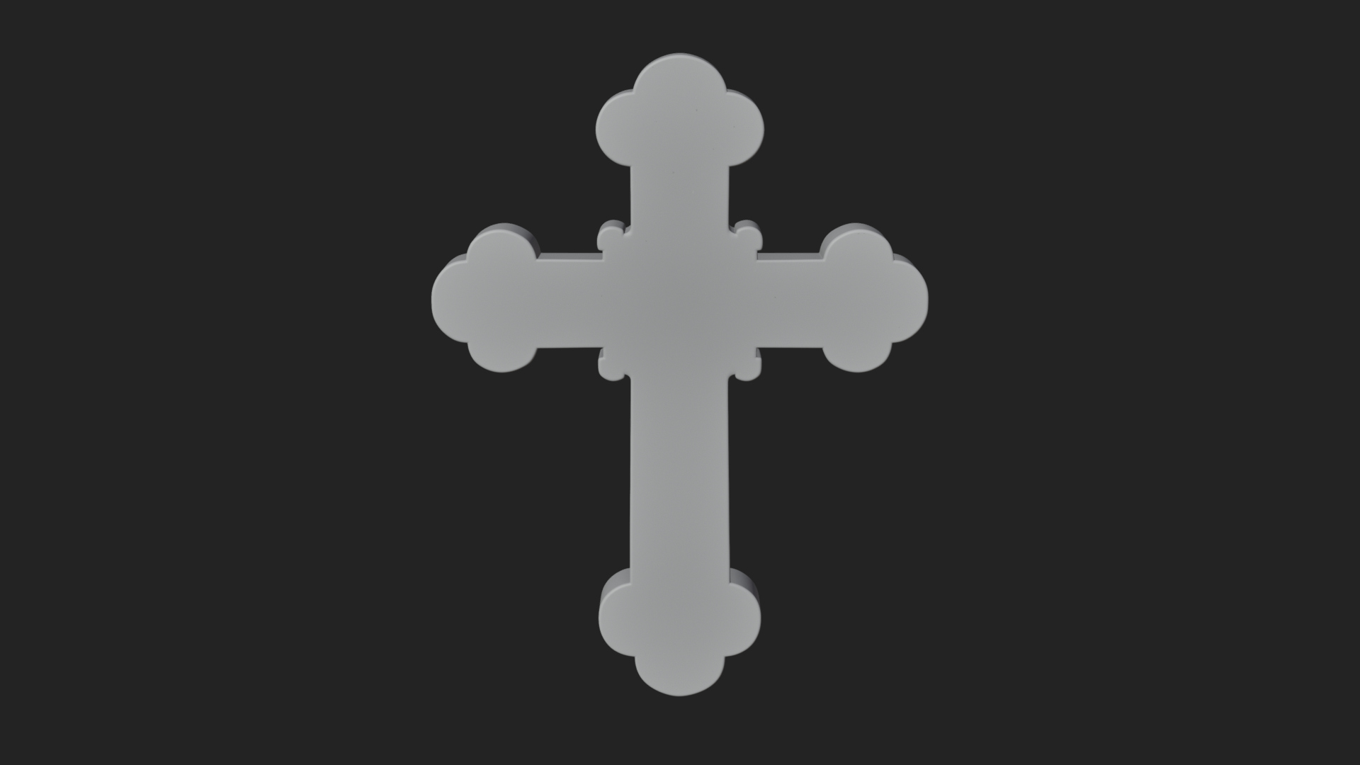 Carved Relief Wall Cross Design 280 3D Print Model 3D Model