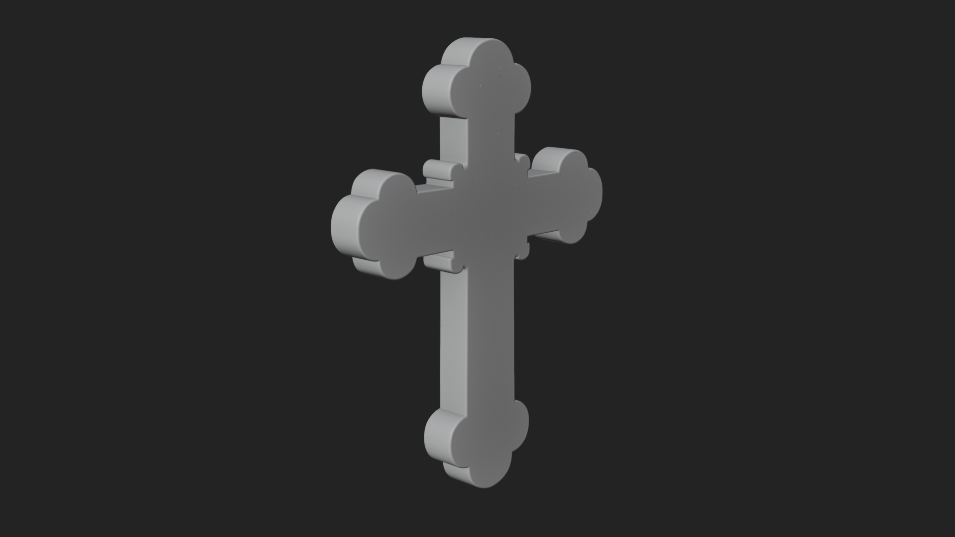 Carved Relief Wall Cross Design 280 3D Print Model 3D Model