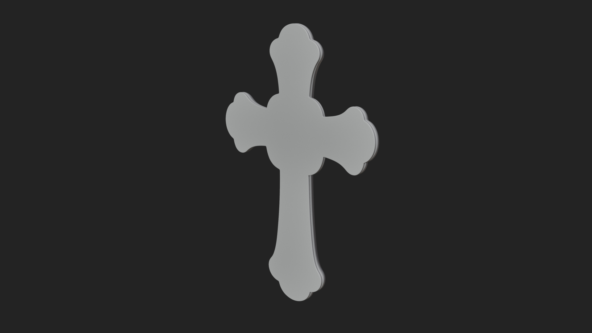 Carved Relief Wall Cross Design 281 3D Print Model 3D Model