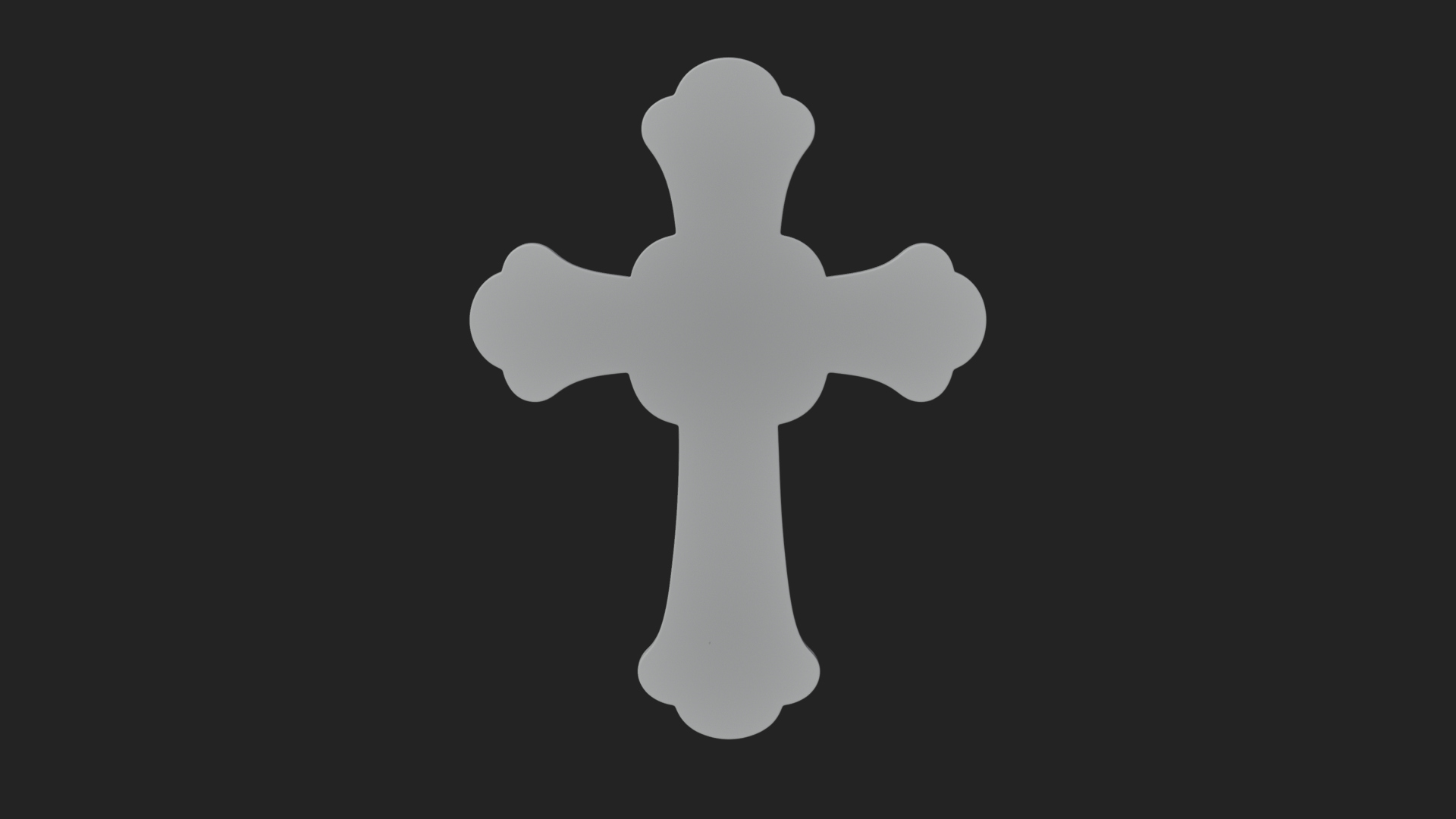 Carved Relief Wall Cross Design 281 3D Print Model 3D Model