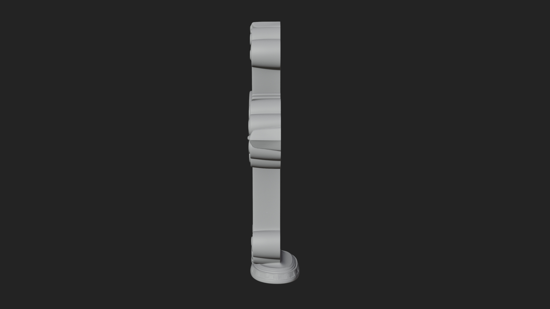 Carved Relief Wall Cross Design 282 3D Print Model 3D Model