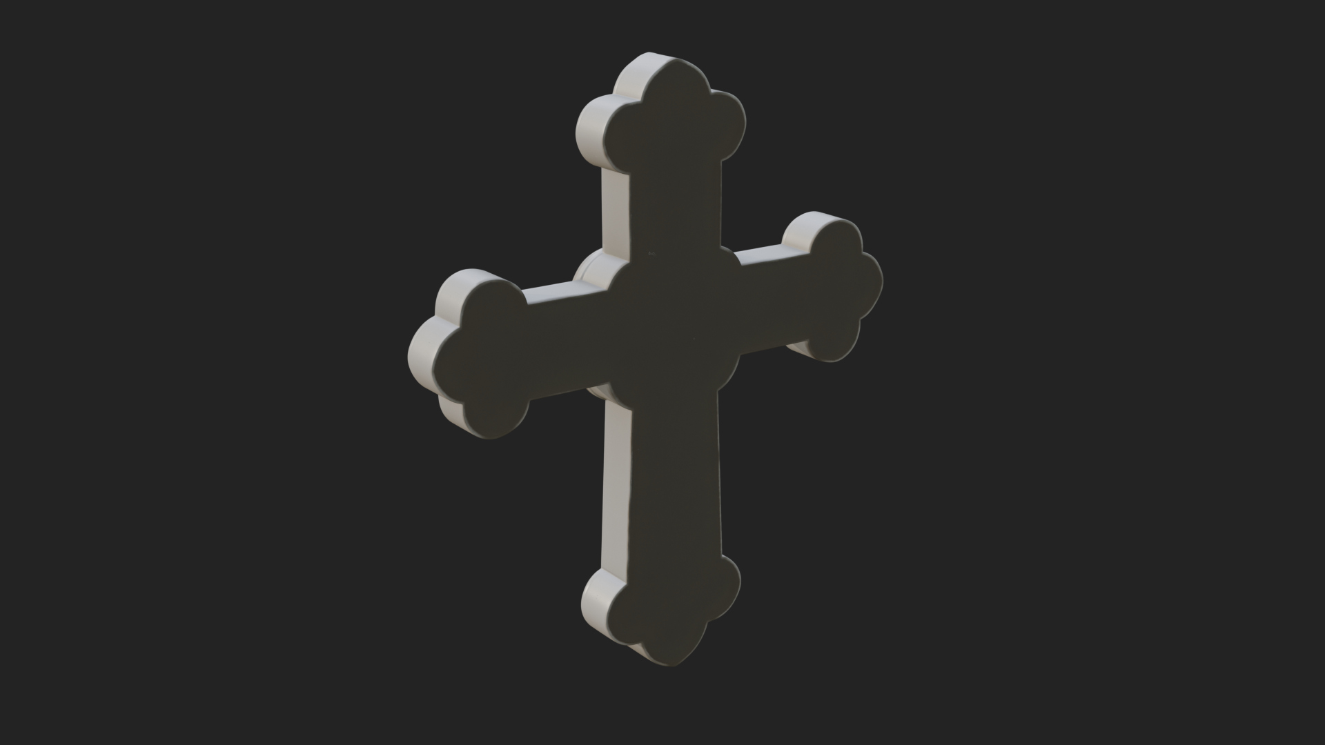 Carved Relief Wall Cross Design 283 3D Print Model 3D Model