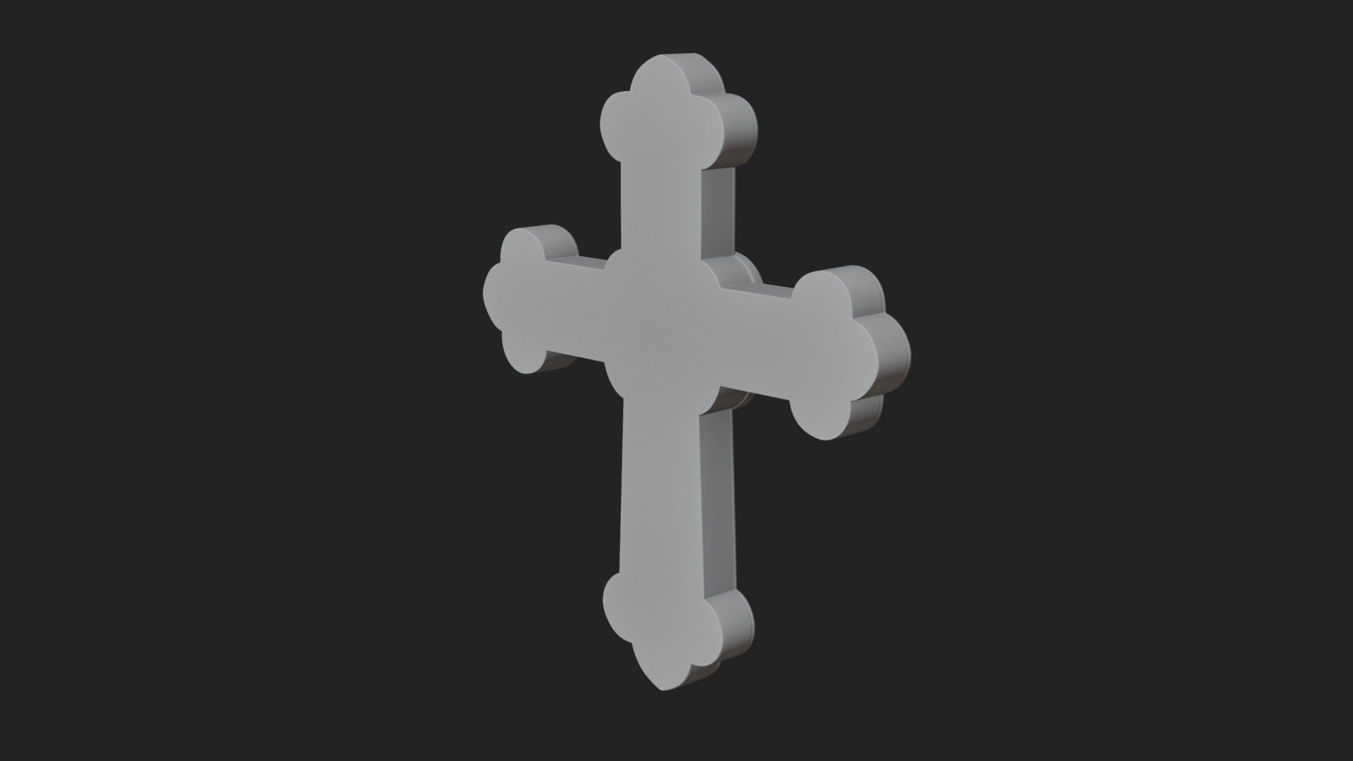 Carved Relief Wall Cross Design 283 3D Print Model 3D Model