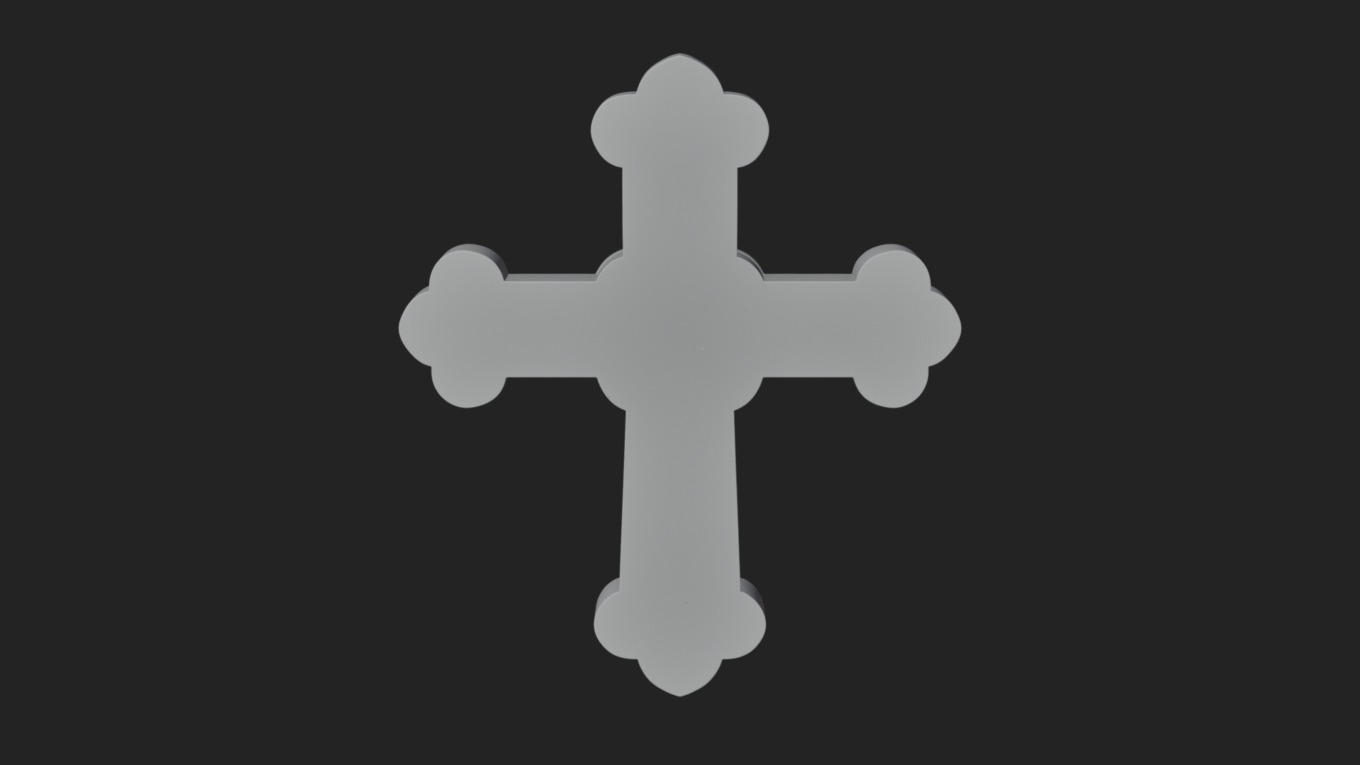 Carved Relief Wall Cross Design 283 3D Print Model 3D Model
