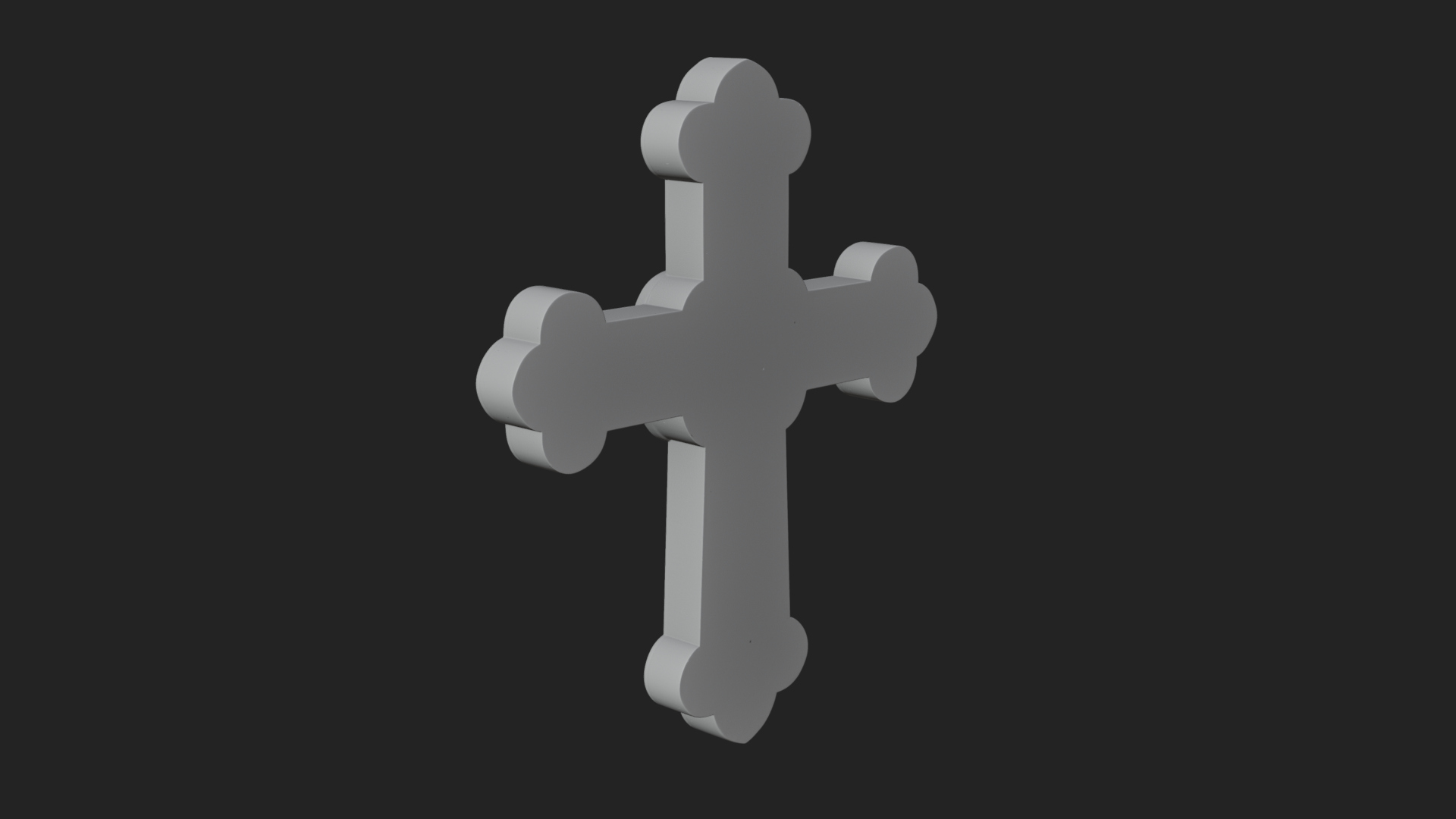 Carved Relief Wall Cross Design 283 3D Print Model 3D Model