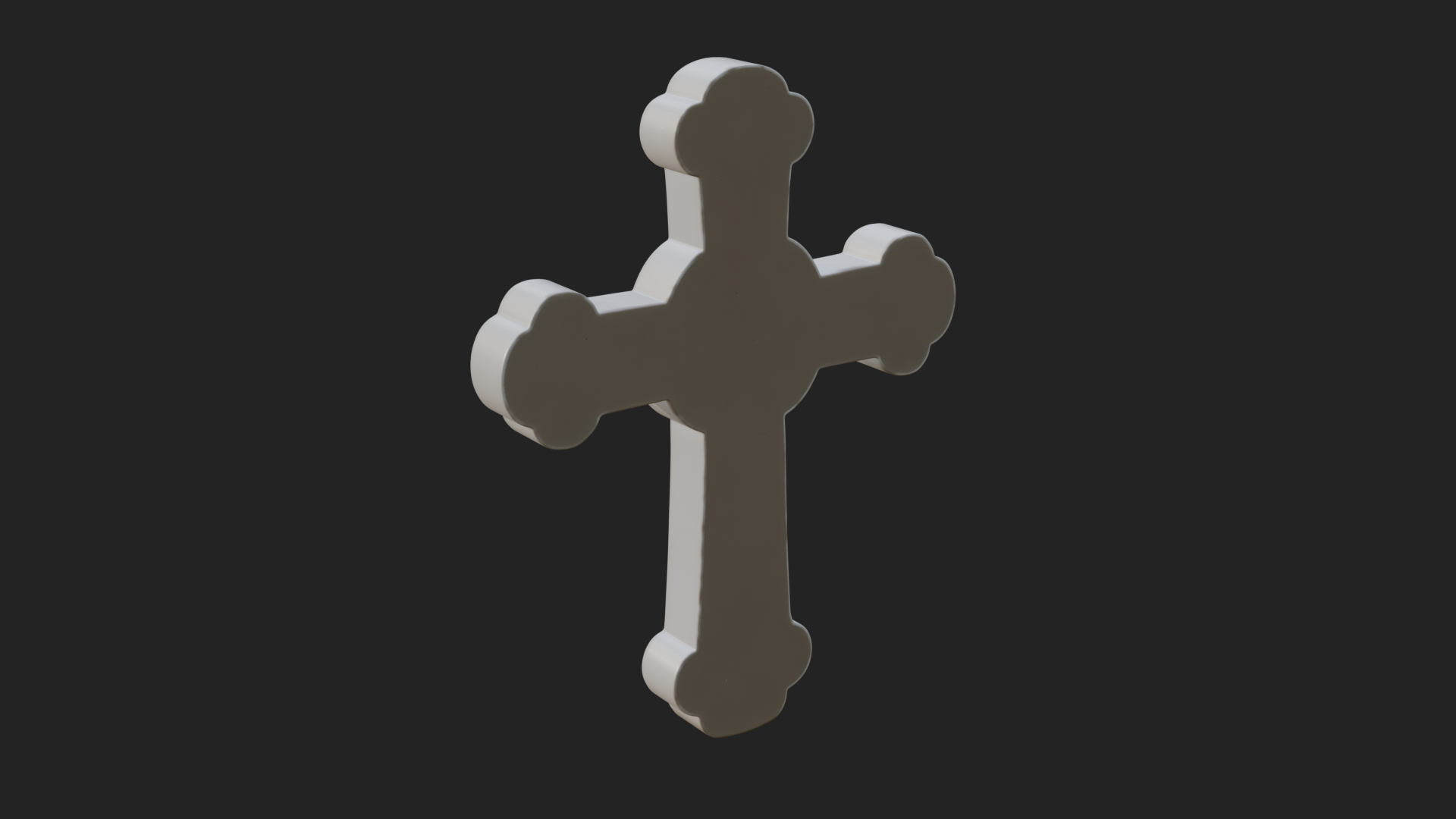 Carved Relief Wall Cross Design 284 3D Print Model 3D Model