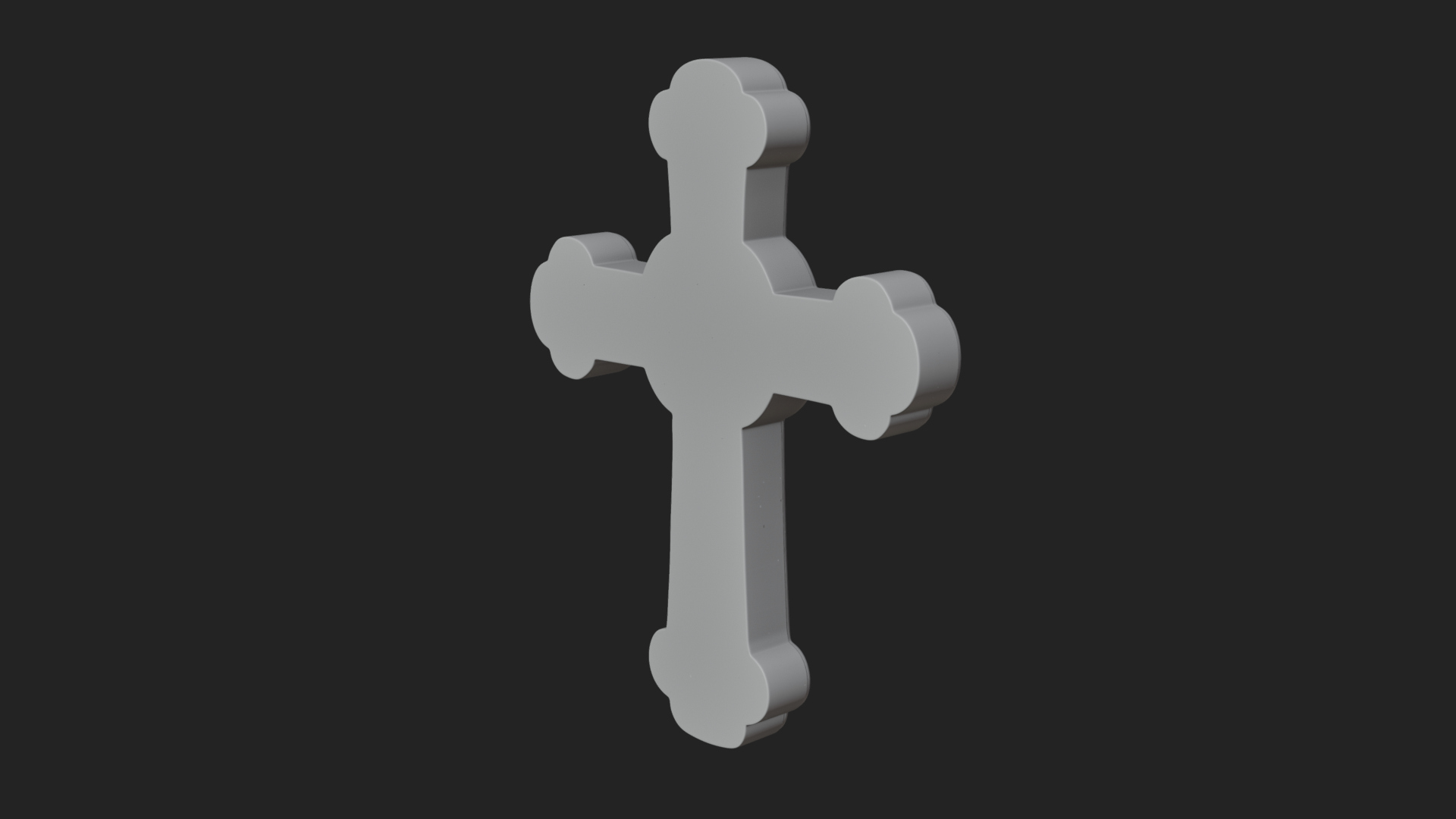 Carved Relief Wall Cross Design 284 3D Print Model 3D Model