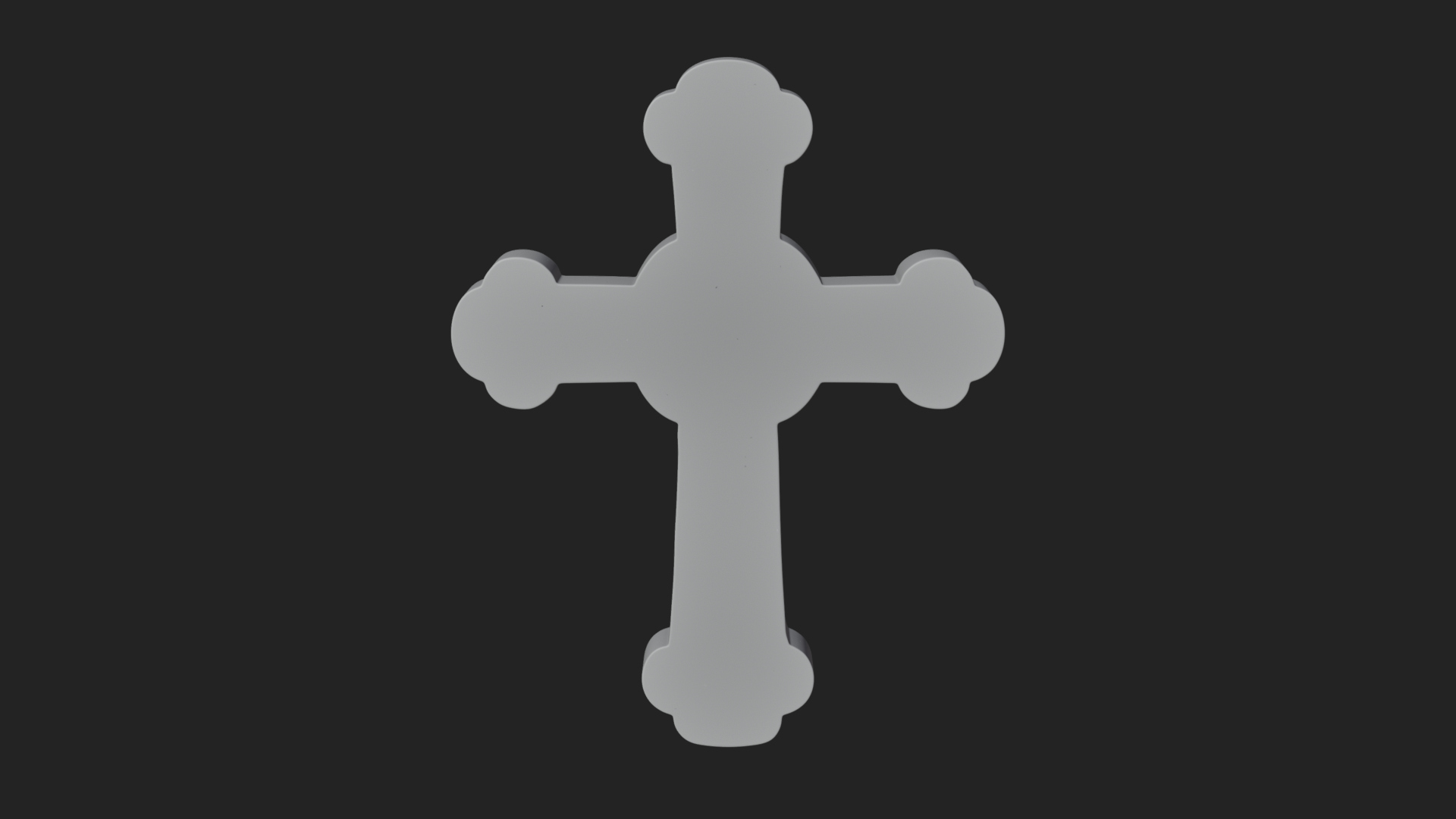 Carved Relief Wall Cross Design 284 3D Print Model 3D Model