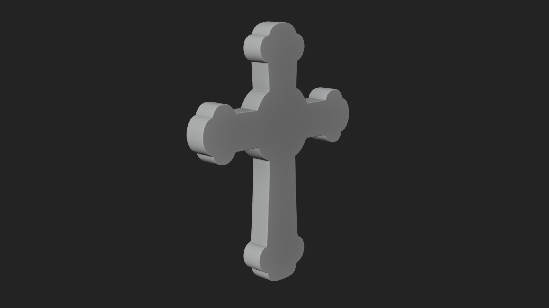 Carved Relief Wall Cross Design 284 3D Print Model 3D Model