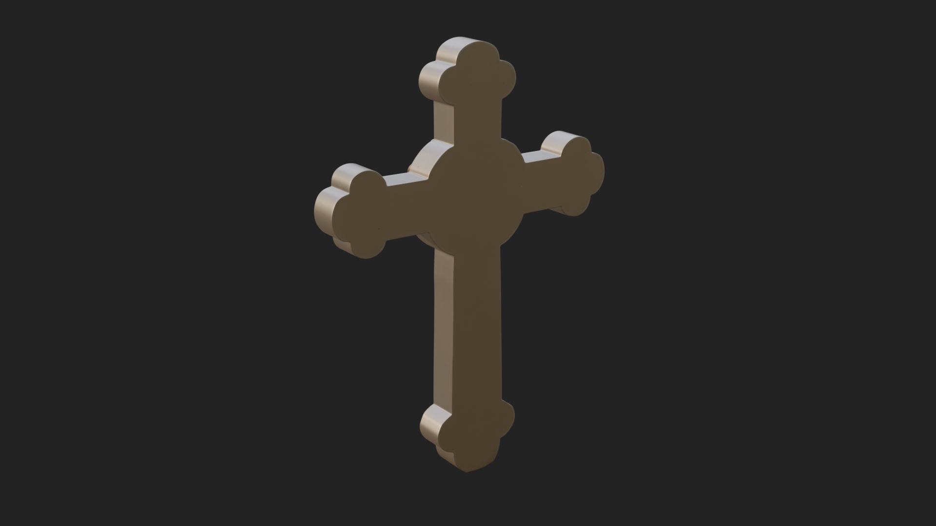 Carved Relief Wall Cross Design 285 3D Print Model 3D Model