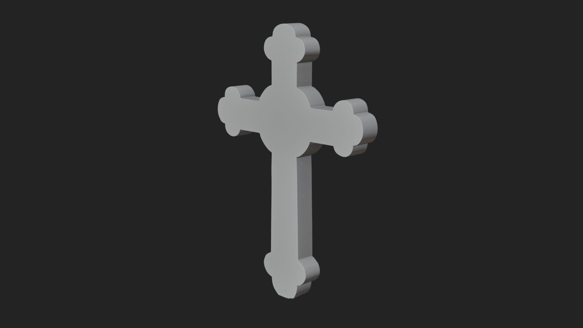 Carved Relief Wall Cross Design 285 3D Print Model 3D Model