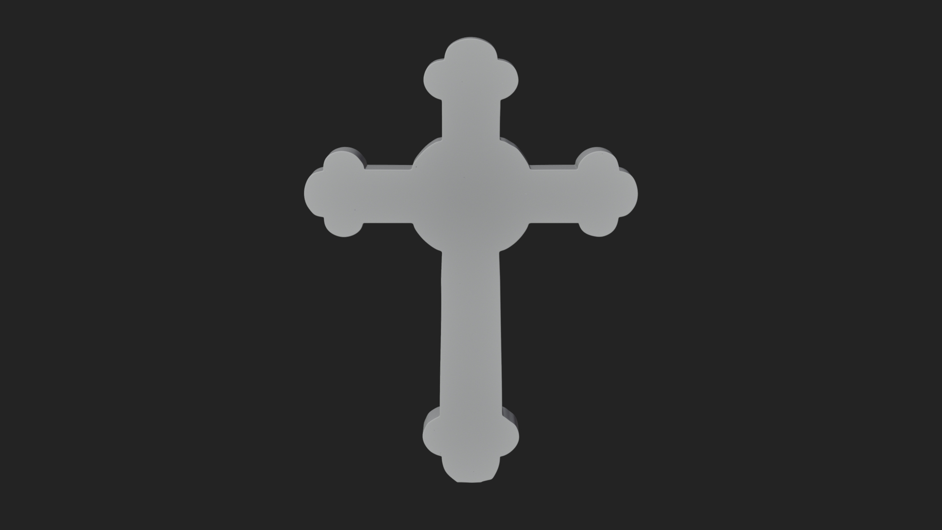 Carved Relief Wall Cross Design 285 3D Print Model 3D Model