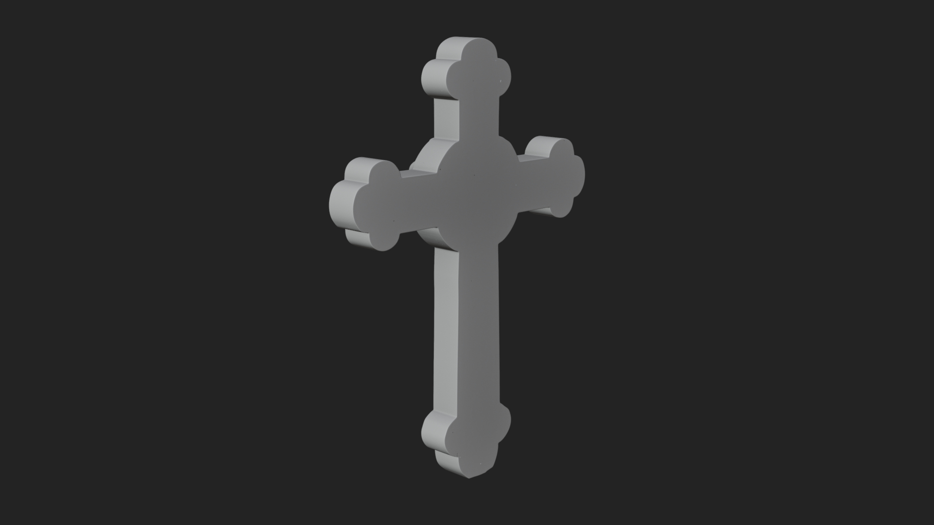 Carved Relief Wall Cross Design 285 3D Print Model 3D Model