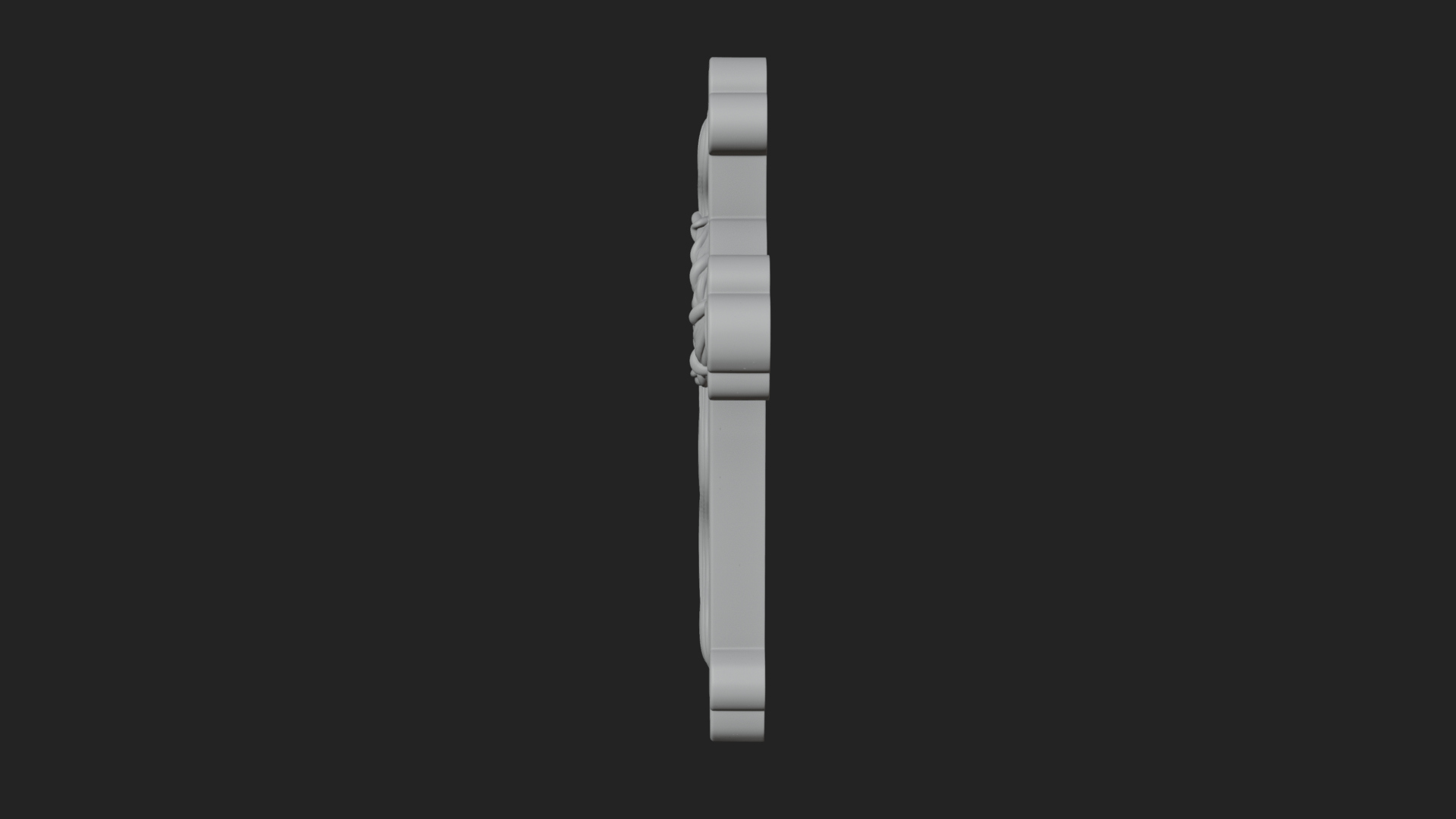 Carved Relief Wall Cross Design 285 3D Print Model 3D Model