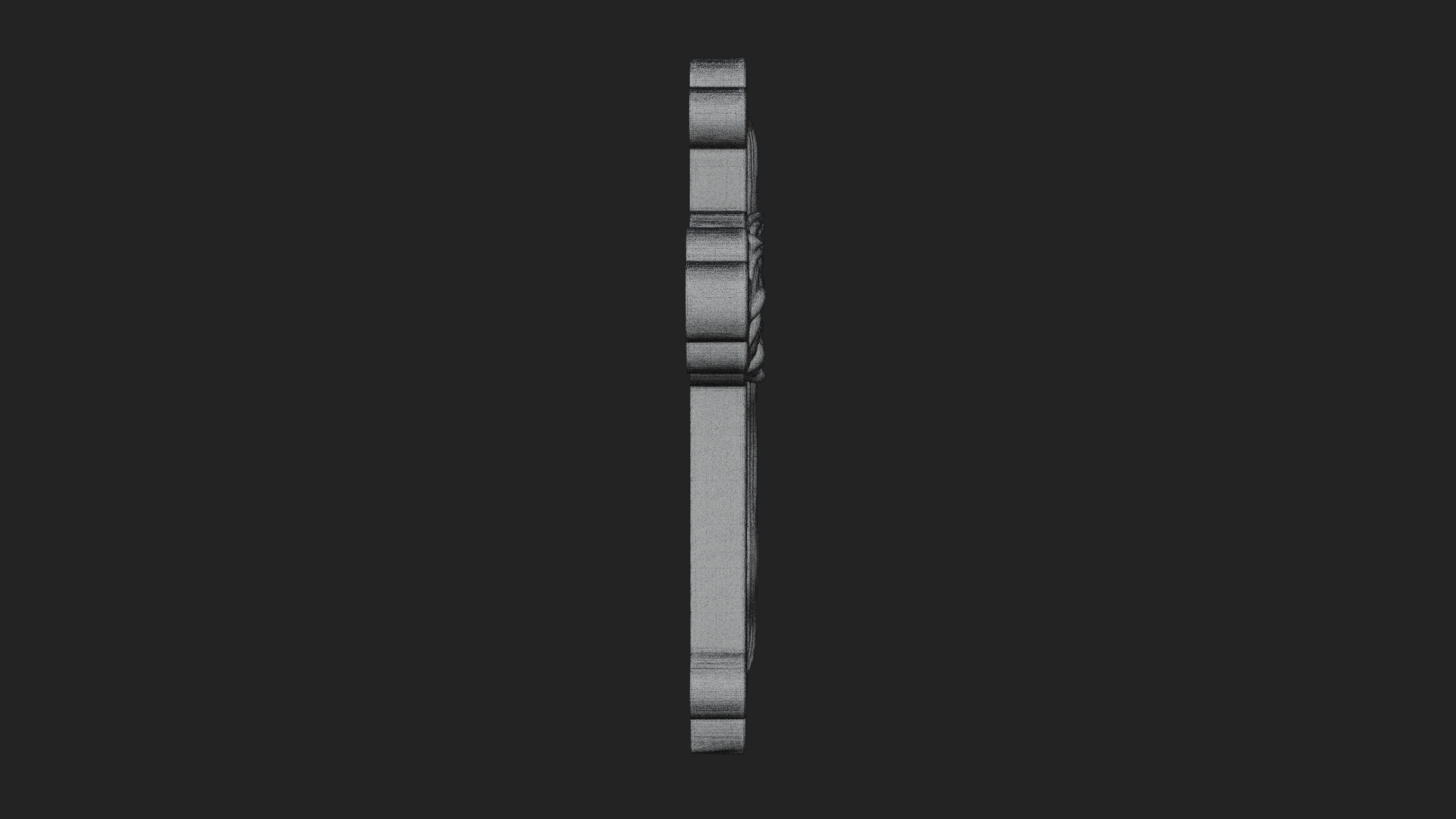 Carved Relief Wall Cross Design 285 3D Print Model 3D Model
