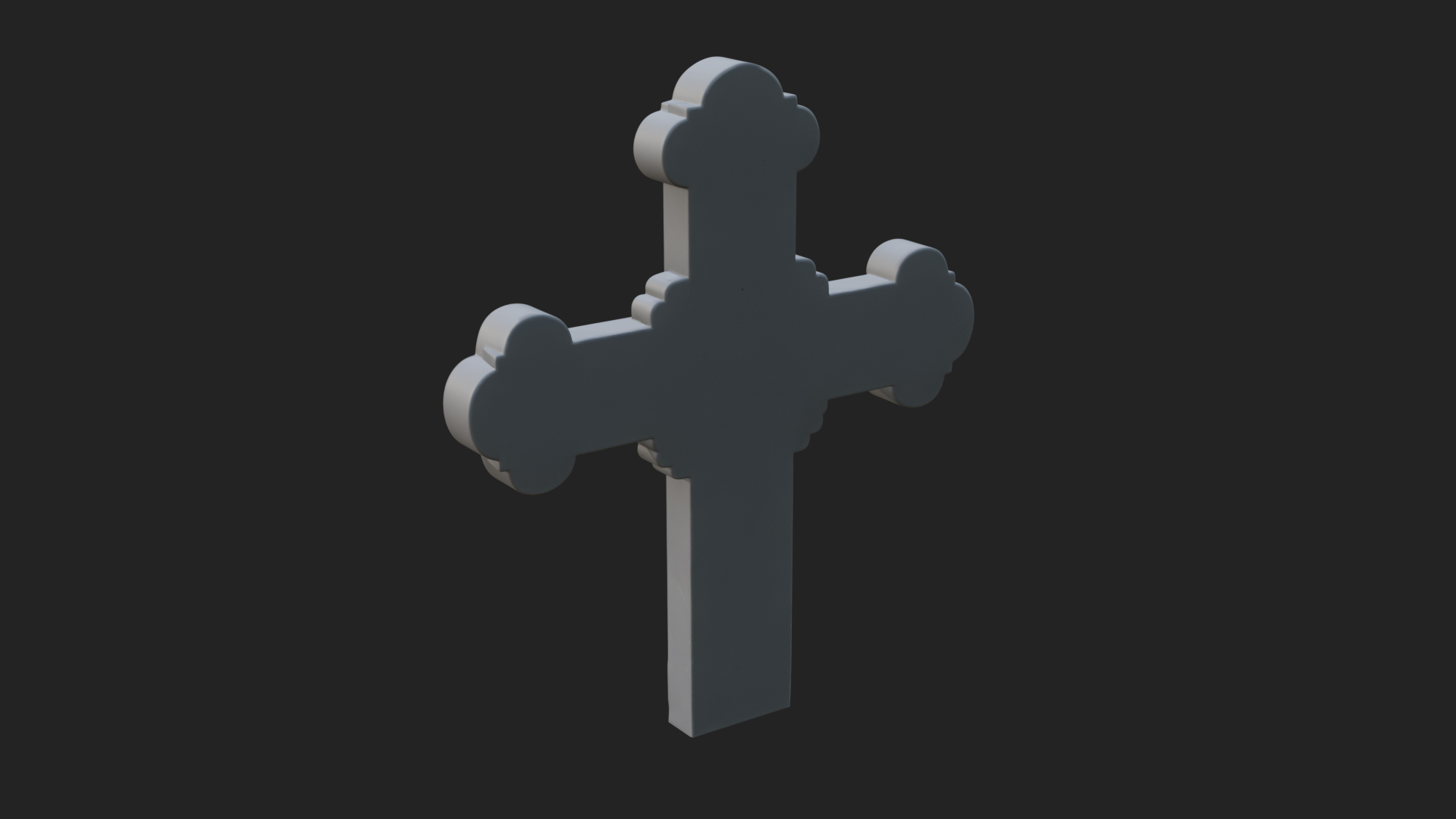 Carved Relief Wall Cross Design 286 3D Print Model 3D Model