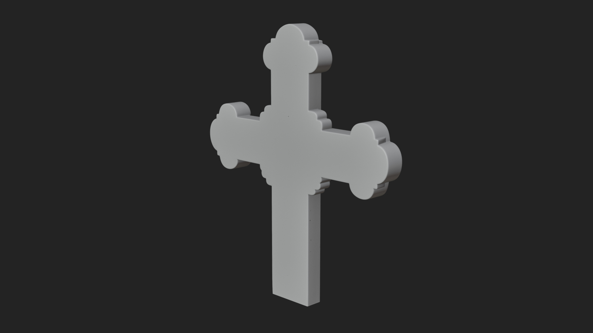 Carved Relief Wall Cross Design 286 3D Print Model 3D Model