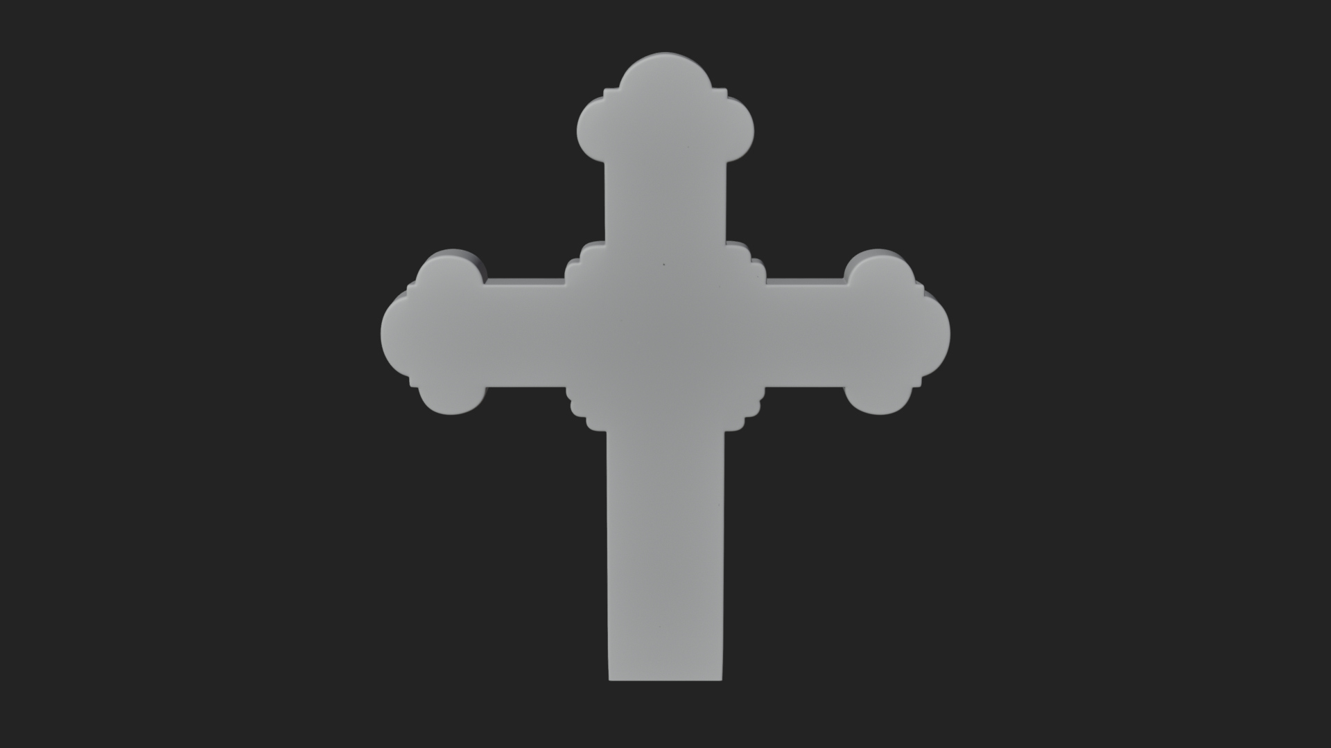Carved Relief Wall Cross Design 286 3D Print Model 3D Model