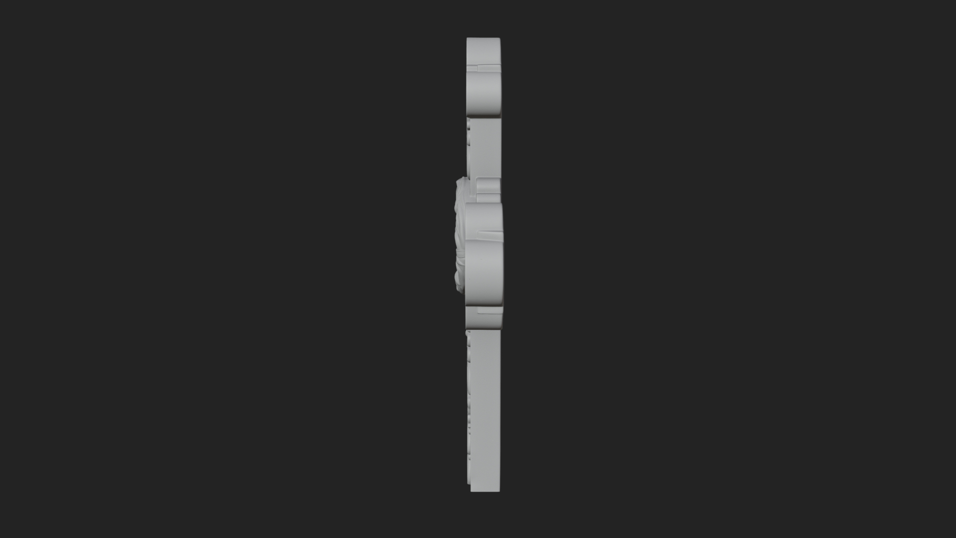 Carved Relief Wall Cross Design 286 3D Print Model 3D Model