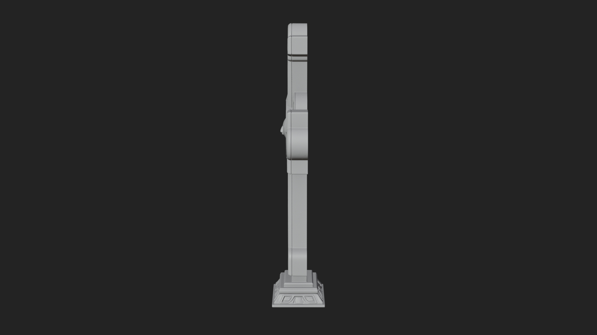 Carved Relief Wall Cross Design 287 3D Print Model 3D Model