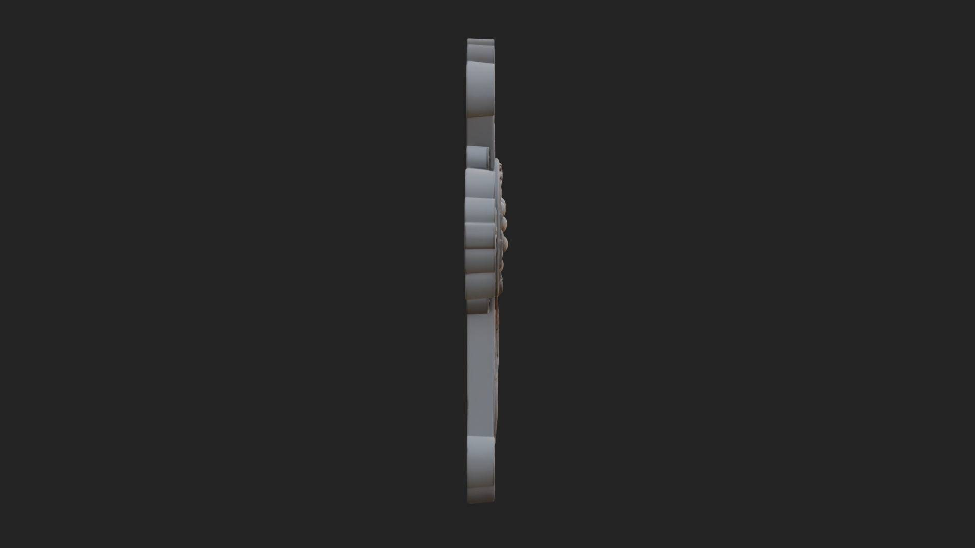 Carved Relief Wall Cross Design 288 3D Print Model 3D Model