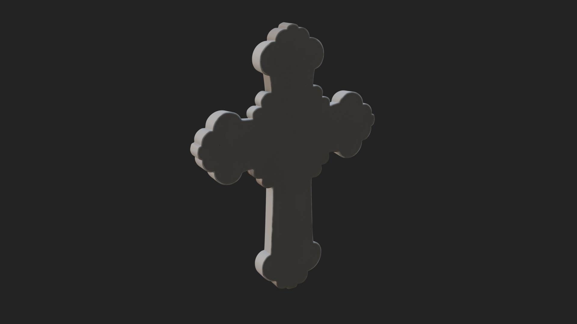 Carved Relief Wall Cross Design 288 3D Print Model 3D Model