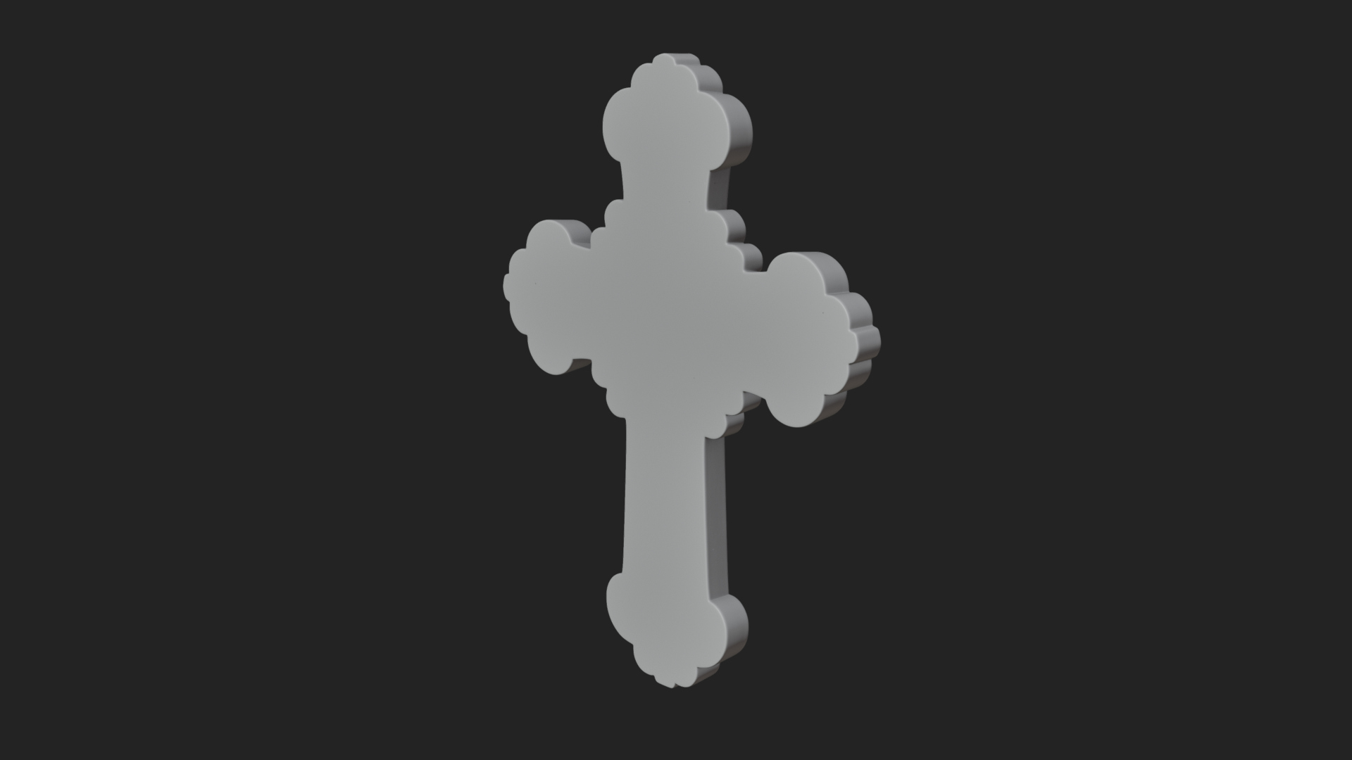 Carved Relief Wall Cross Design 288 3D Print Model 3D Model