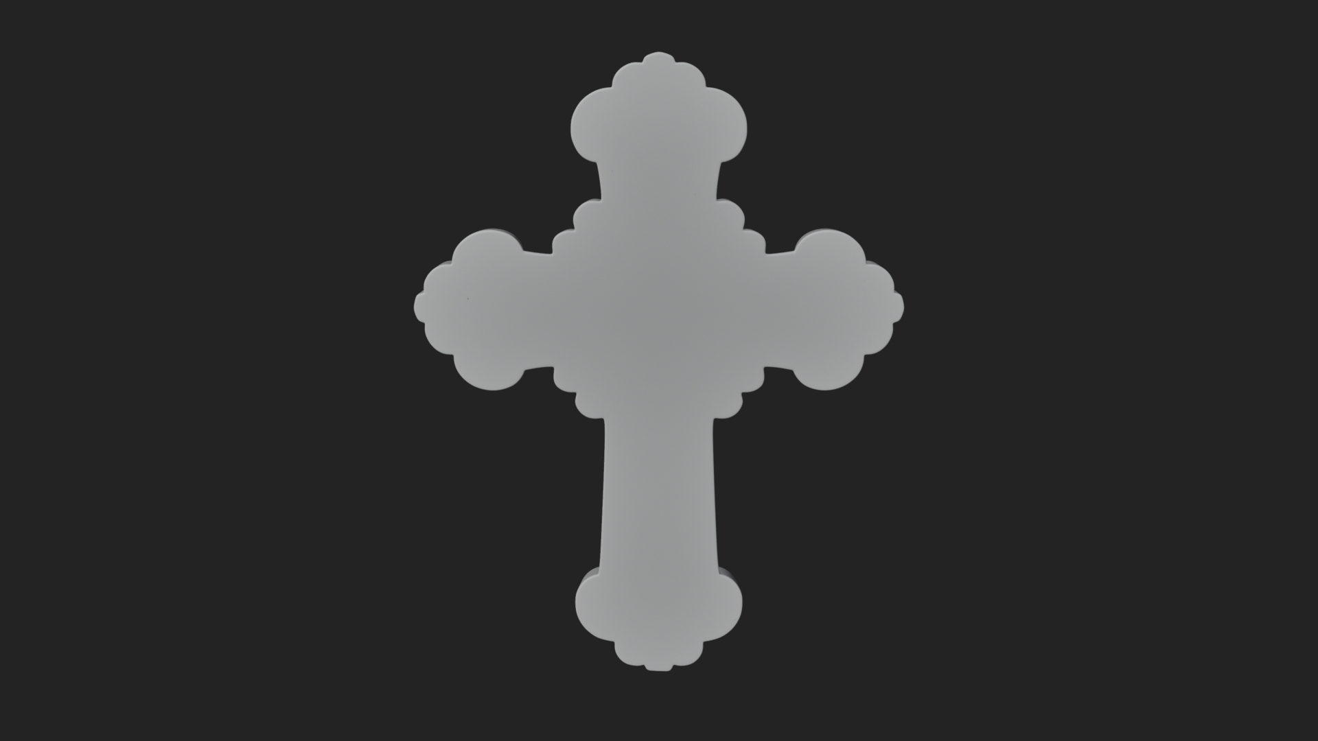 Carved Relief Wall Cross Design 288 3D Print Model 3D Model