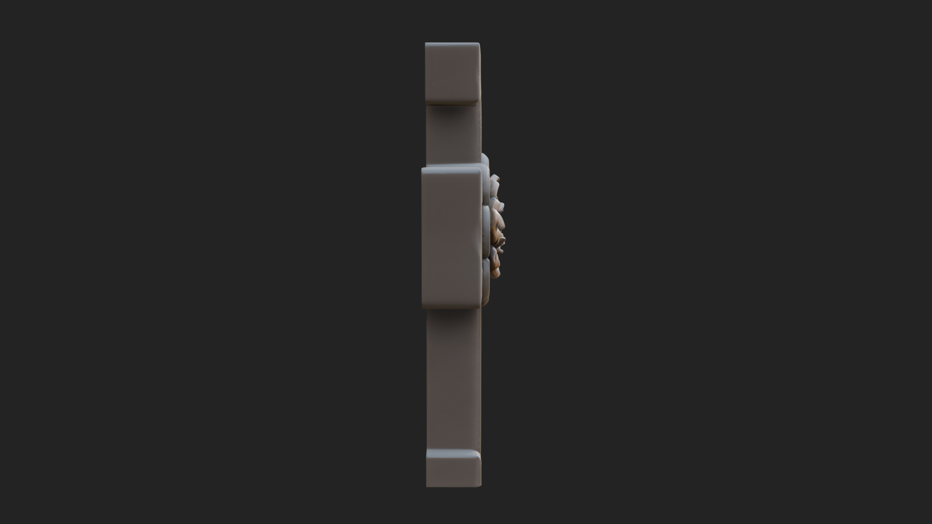 Carved Relief Wall Cross Design 29 3D Print Model 3D Model