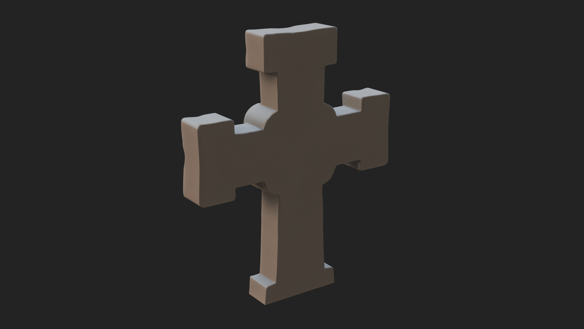 Carved Relief Wall Cross Design 29 3D Print Model 3D Model