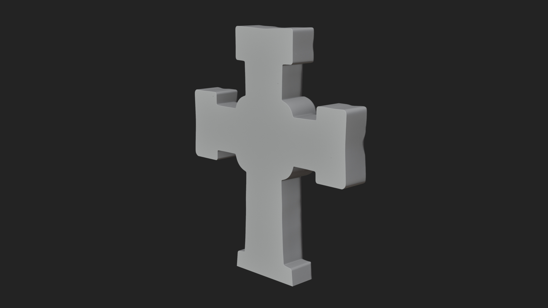 Carved Relief Wall Cross Design 29 3D Print Model 3D Model