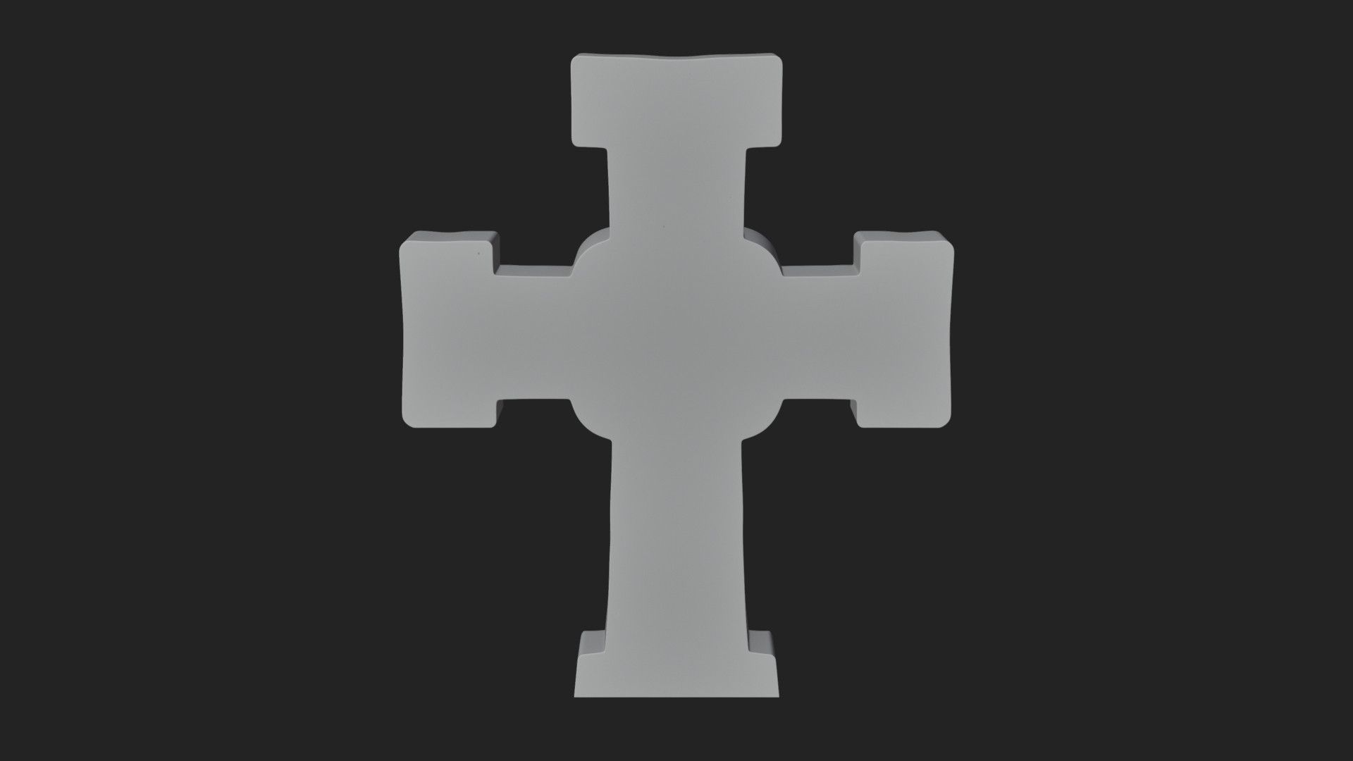Carved Relief Wall Cross Design 29 3D Print Model 3D Model